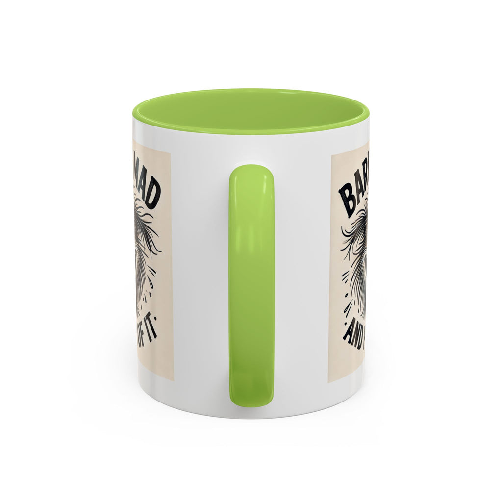 Barking Mad and Proud of It - Funny Dog Accent Coffee Mug | 11oz Ceramic Cup for Office Workers, Secret Santa Gift, Novelty Mug
