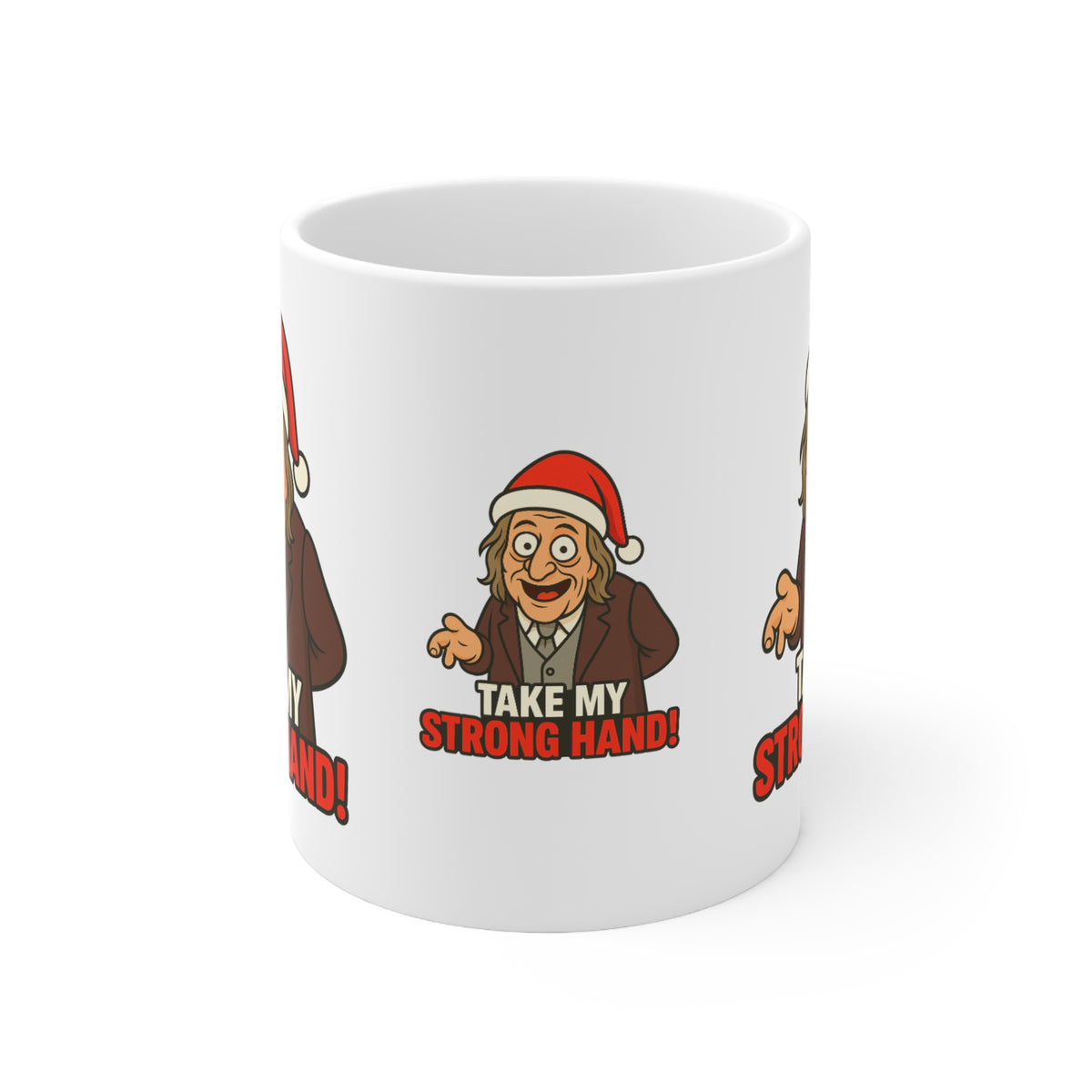 Hanson the Butler Scary Movie 2 parody Christmas mug