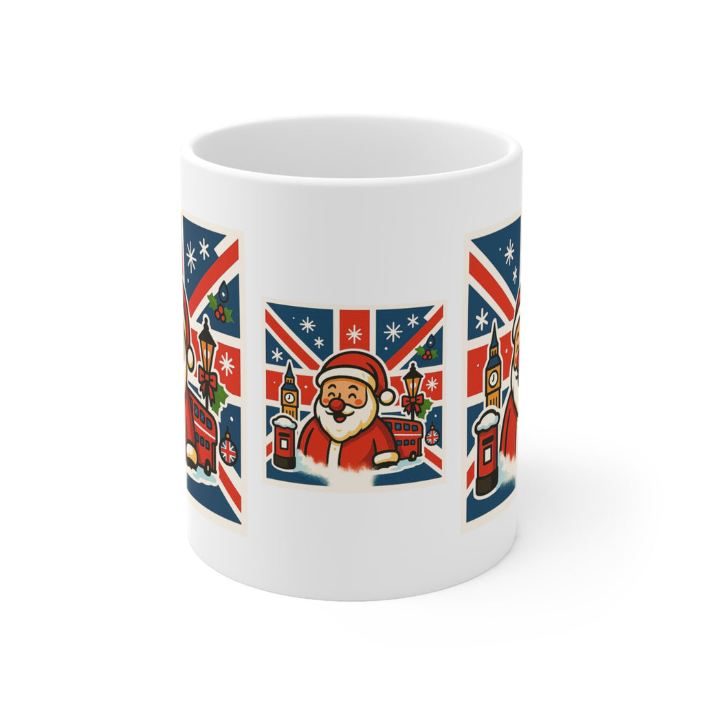 British Santa Mug | Father Christmas Gift | Hot Chocolate Cup, Christmas Mug
