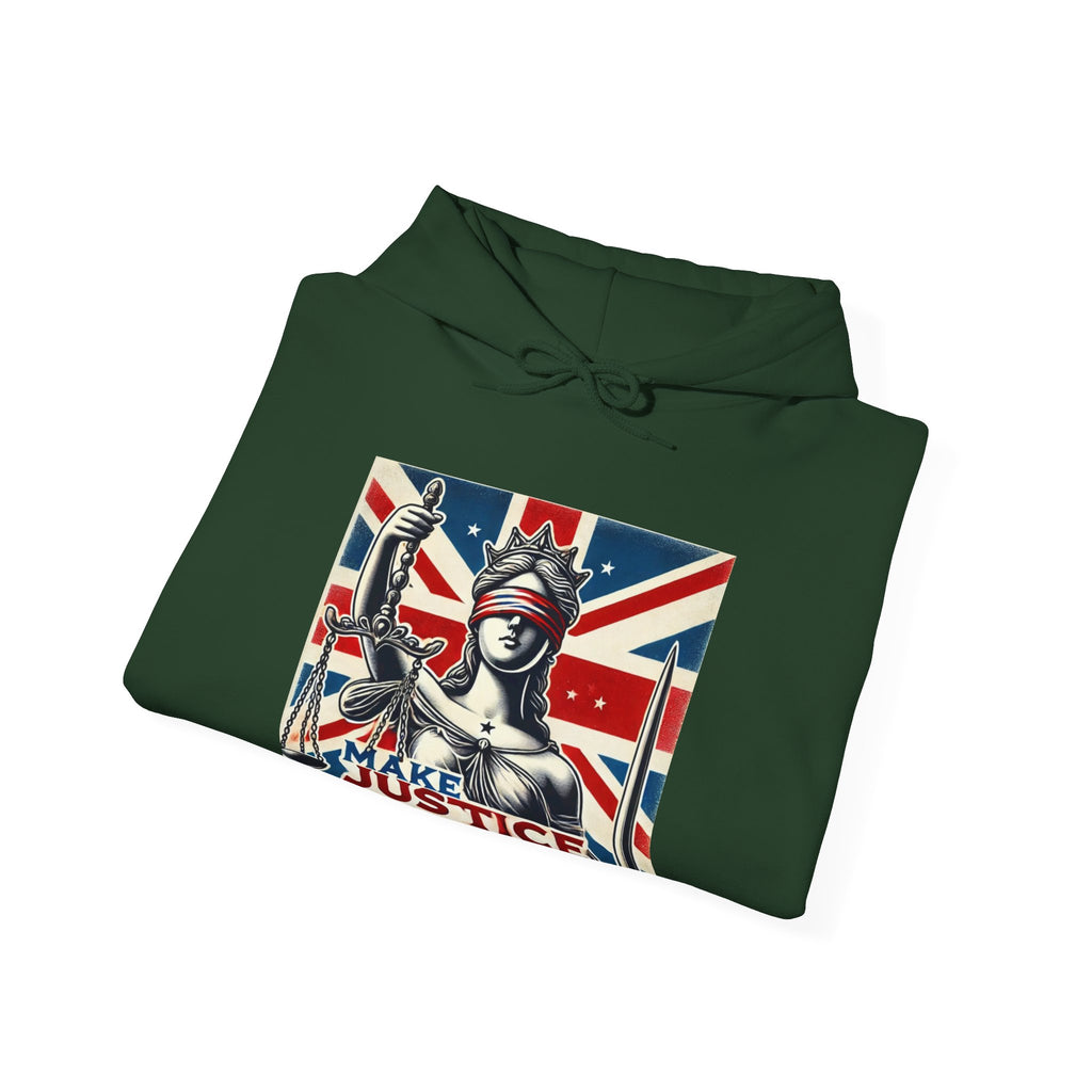 Make Justice Blind Again Hoodie | Unisex Sweatshirt for Rallies & Activism, Free Speech Marches, Political Protest apparel Cosy Days at Home