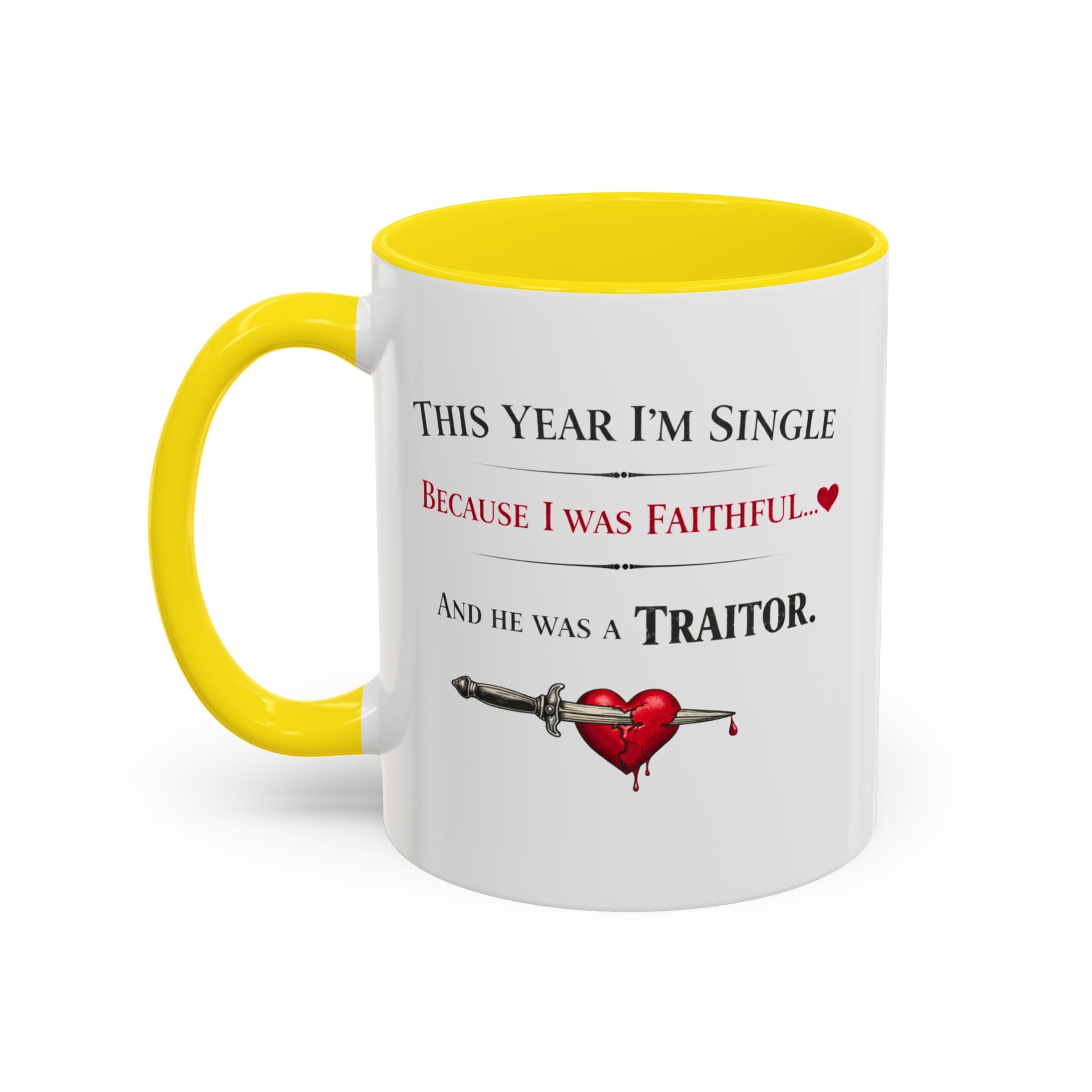 Traitors UK Inspired Funny Single Valentine Mug | Galentine's Faithful Break-Up Cup