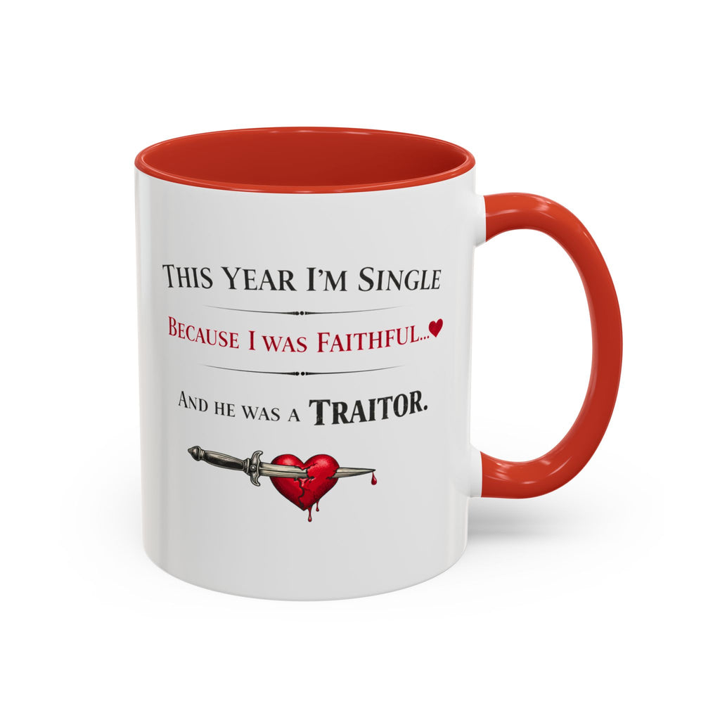 Traitors UK Inspired Funny Single Valentine Mug | Galentine's Faithful Break-Up Cup