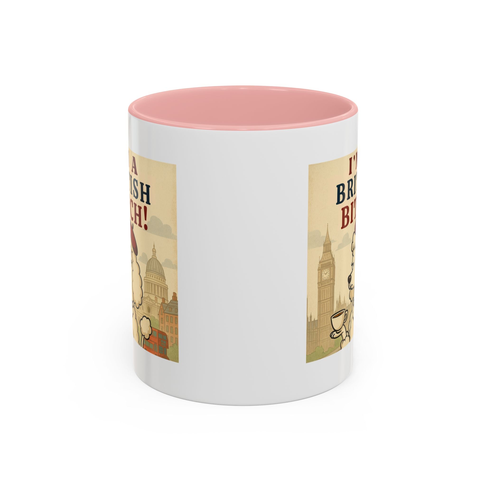 I'm A British Bitch! 11oz Mug | Funny Poodle Mug with Sass | Sassy UK Gift | Cute Dog Coffee Mug | British Gift Ideas