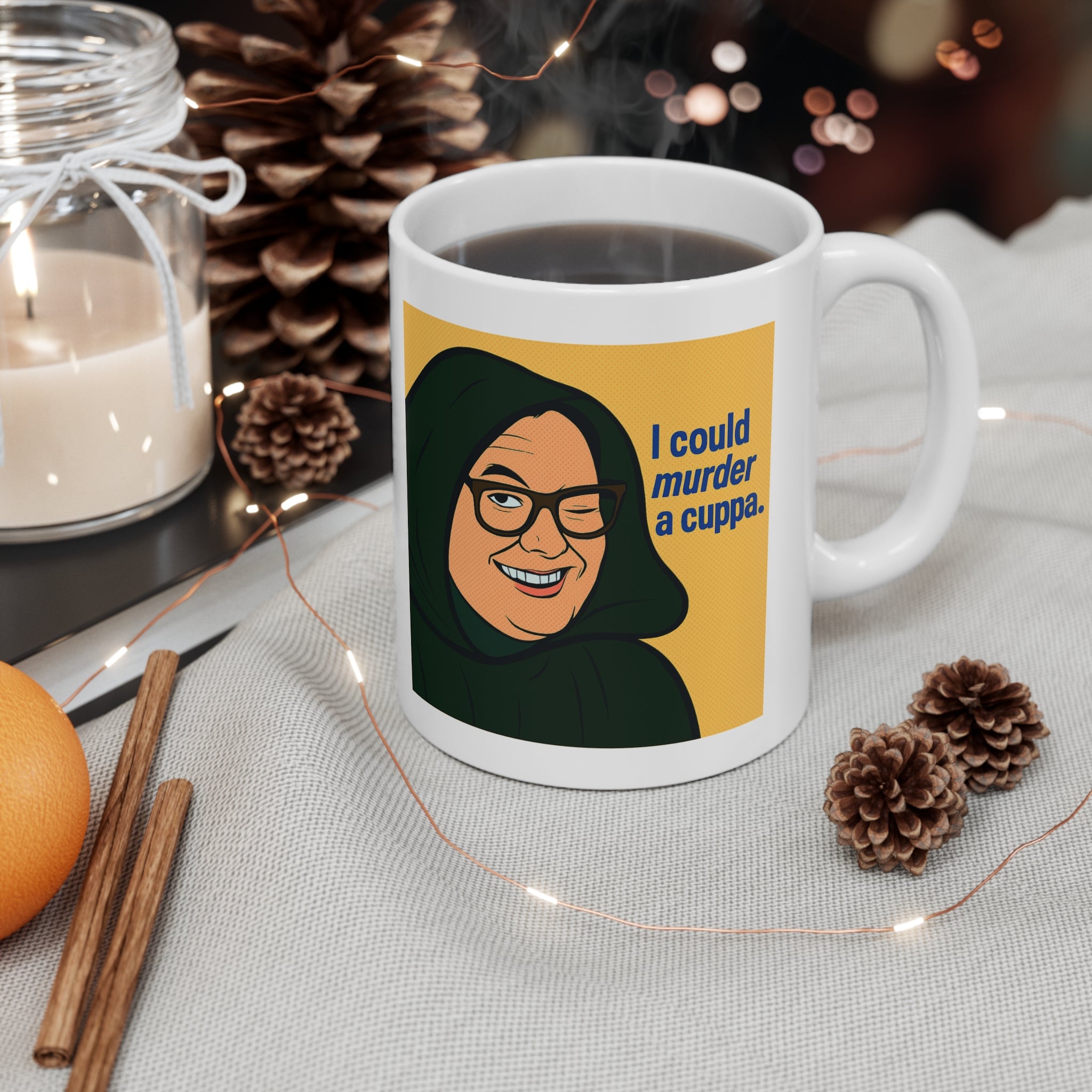 Ultimate Alan Carr Celebrity Traitors Dual Image Pop Art UK Mug | Funny British TV Show Cup | Cheeky Gift for TV Fans