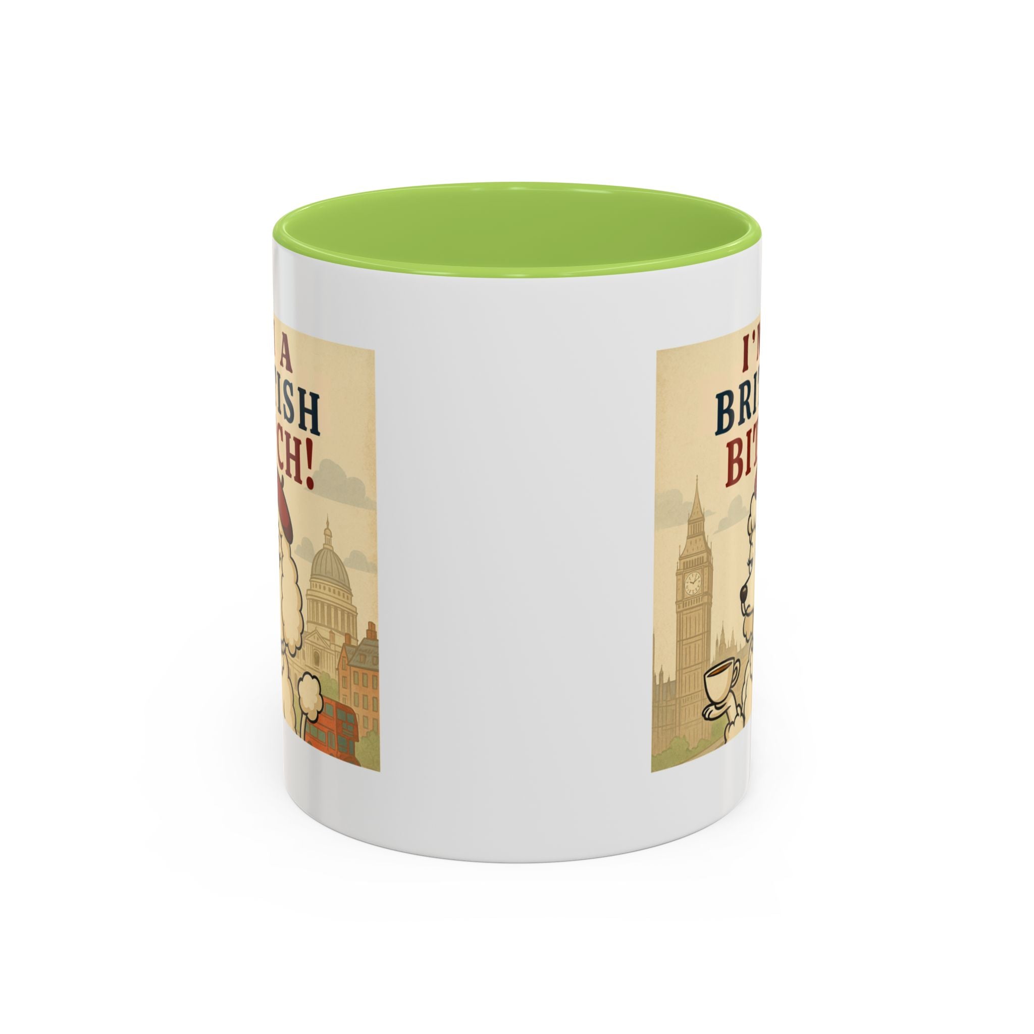 I'm A British Bitch! 11oz Mug | Funny Poodle Mug with Sass | Sassy UK Gift | Cute Dog Coffee Mug | British Gift Ideas