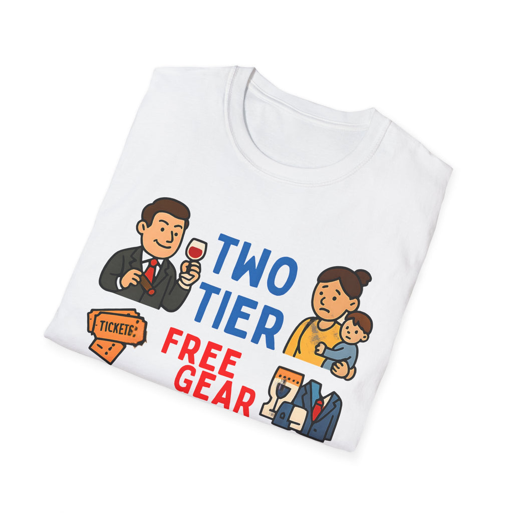 Two Tier Keir Starmer Parody T-Shirt | Funny Political Satire Unisex Tee | Free Speech & Patriotic Freedom Meme Shirt