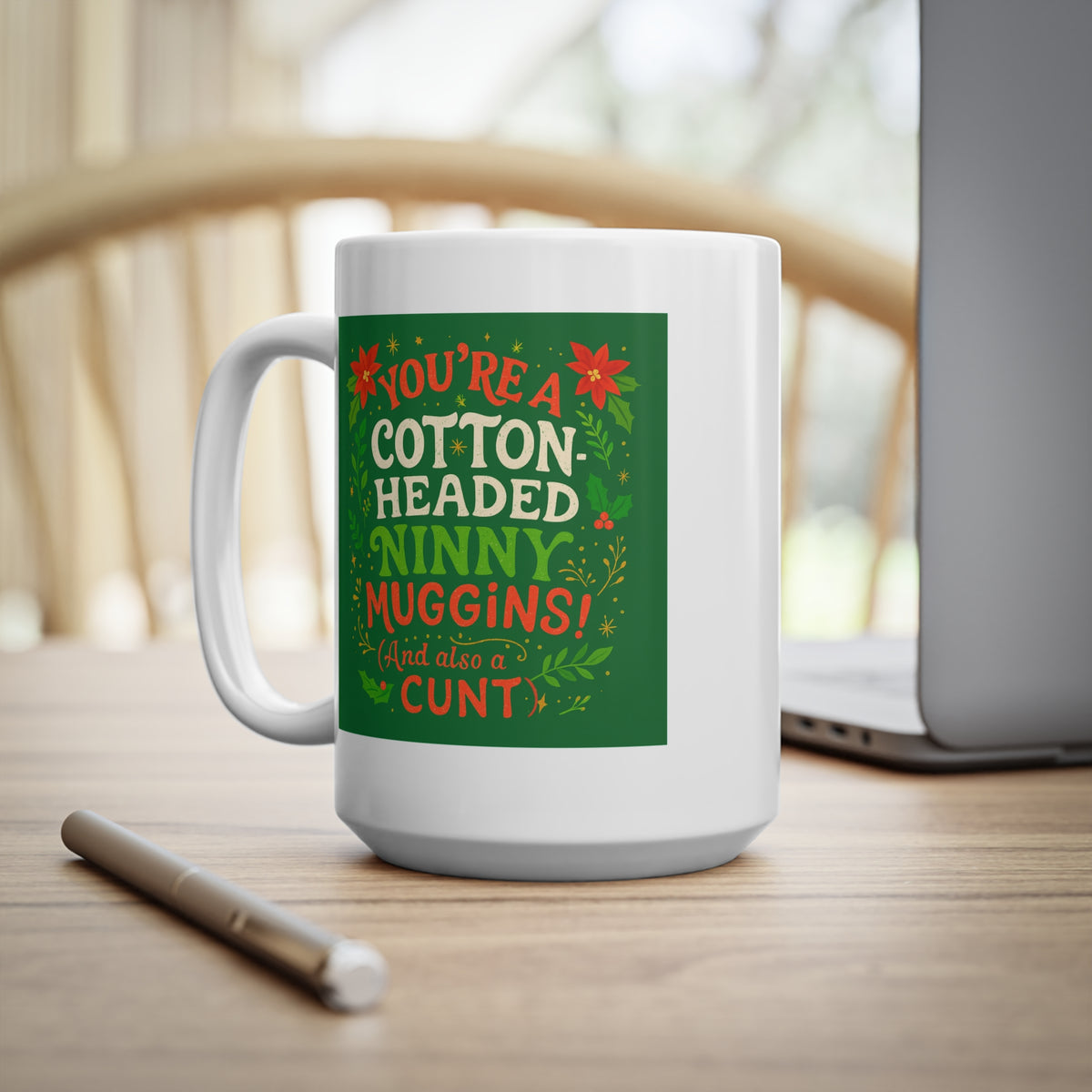 Rude Cotton Headed Ninny Muggins Elf Christmas mug, photo 10