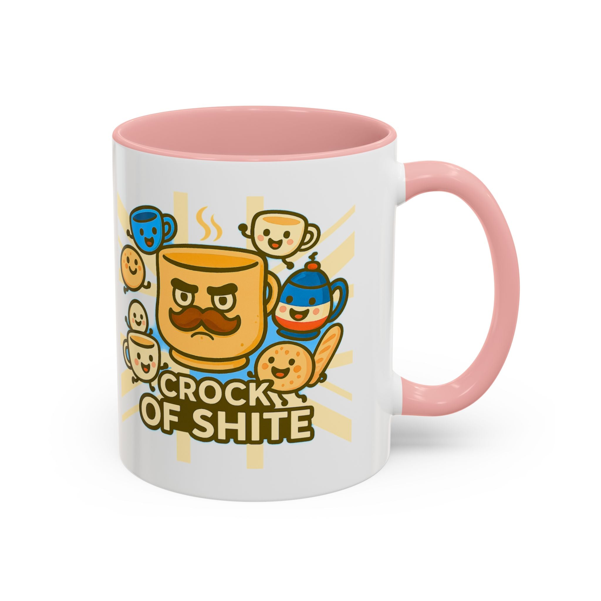 Crock of Shite Mug | Funny British Humour Teacup Cartoon | UK Patriot Banter Gift, Quirky Novelty Coffee Cup 11oz