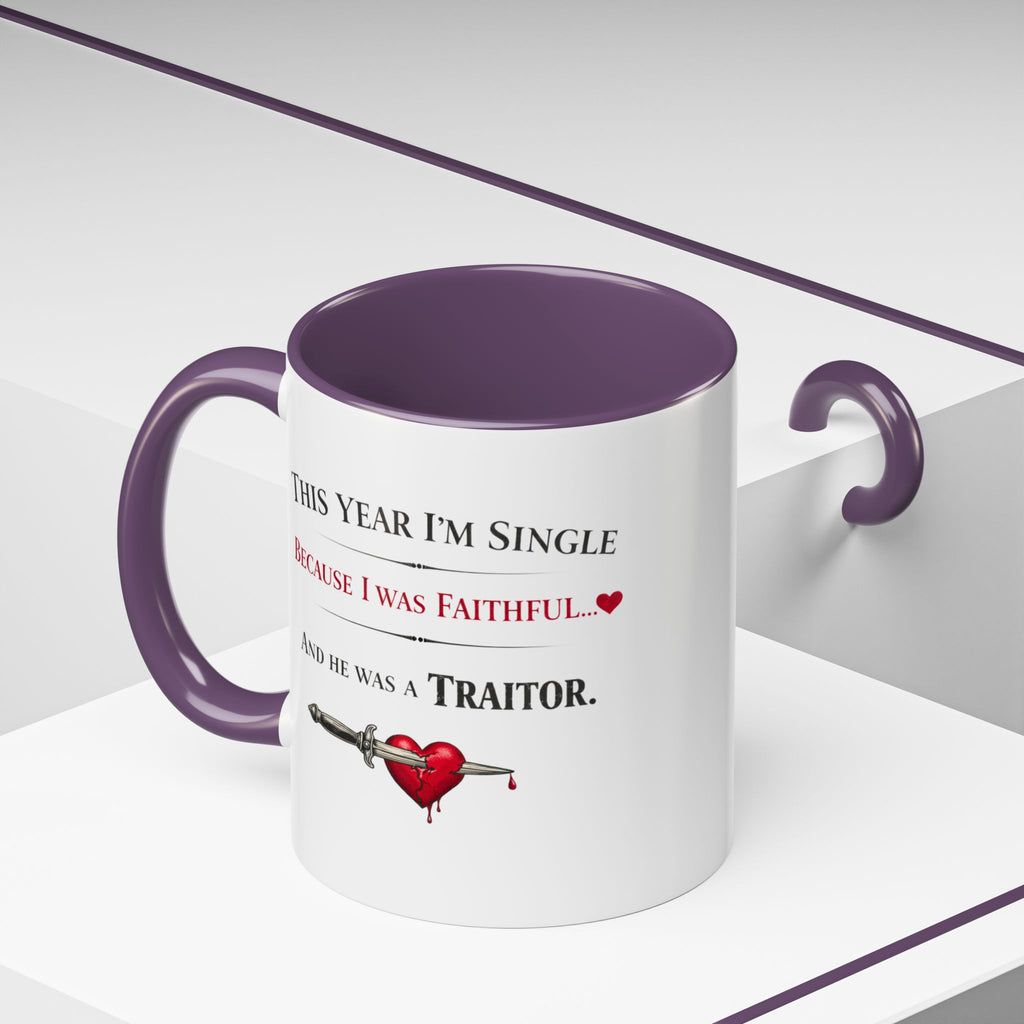 Traitors UK Inspired Funny Single Valentine Mug | Galentine's Faithful Break-Up Cup