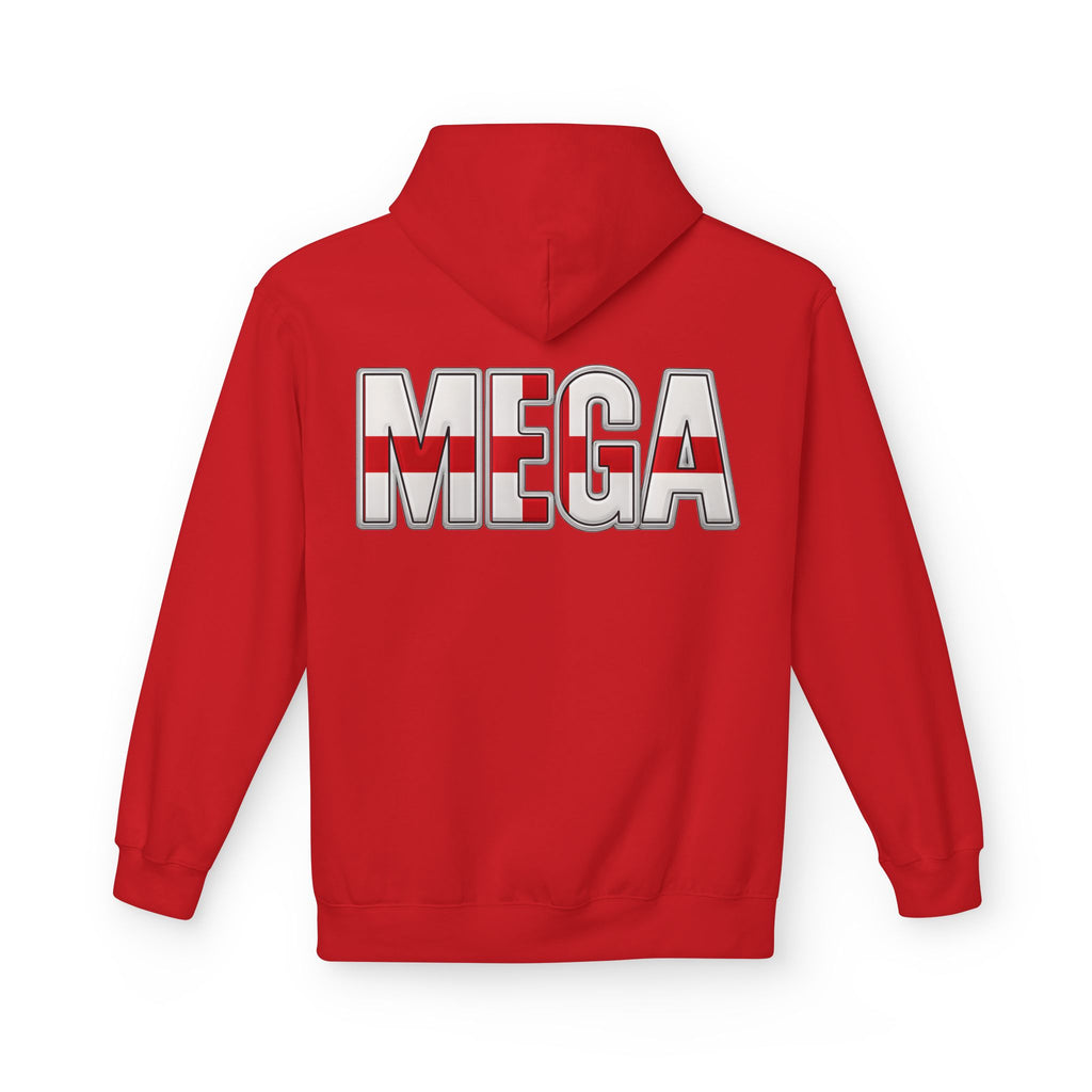 MEGA Hoodie with Shiny English Lion | Patriotic St George's Cross Unisex Hoodie | Funny Medieval England Gift