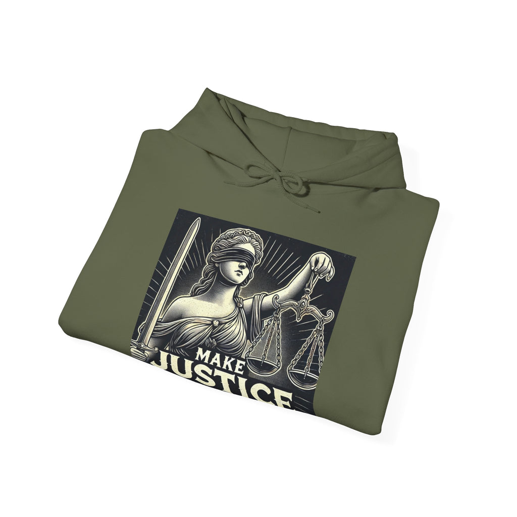 Make Justice Blind Again Unisex Hoodie | Free Speech Sweatshirt, Cozy Fashion, Everyday Wear, Political Apparel