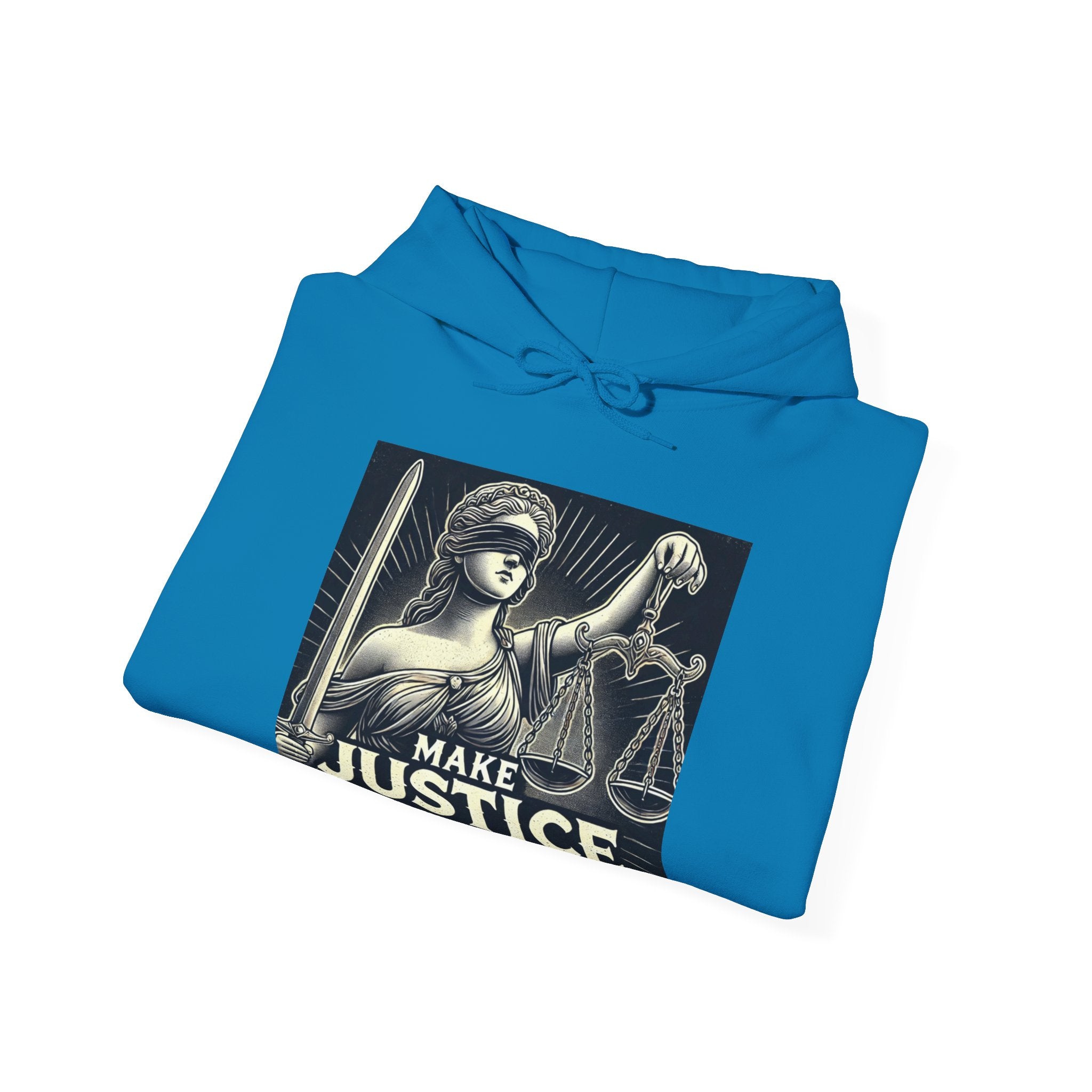 Make Justice Blind Again Unisex Hoodie | Free Speech Sweatshirt, Cozy Fashion, Everyday Wear, Political Apparel