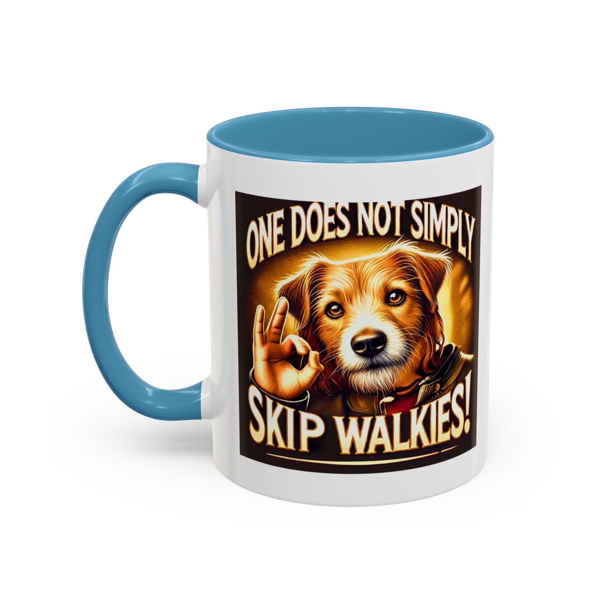 One Does Not Simply Skip Walkies - 11oz Funny Dog Mug | Lord of the Rings Coffee Mug | Dog Lover Gift | Mug for Dad | Pet Owner Gift