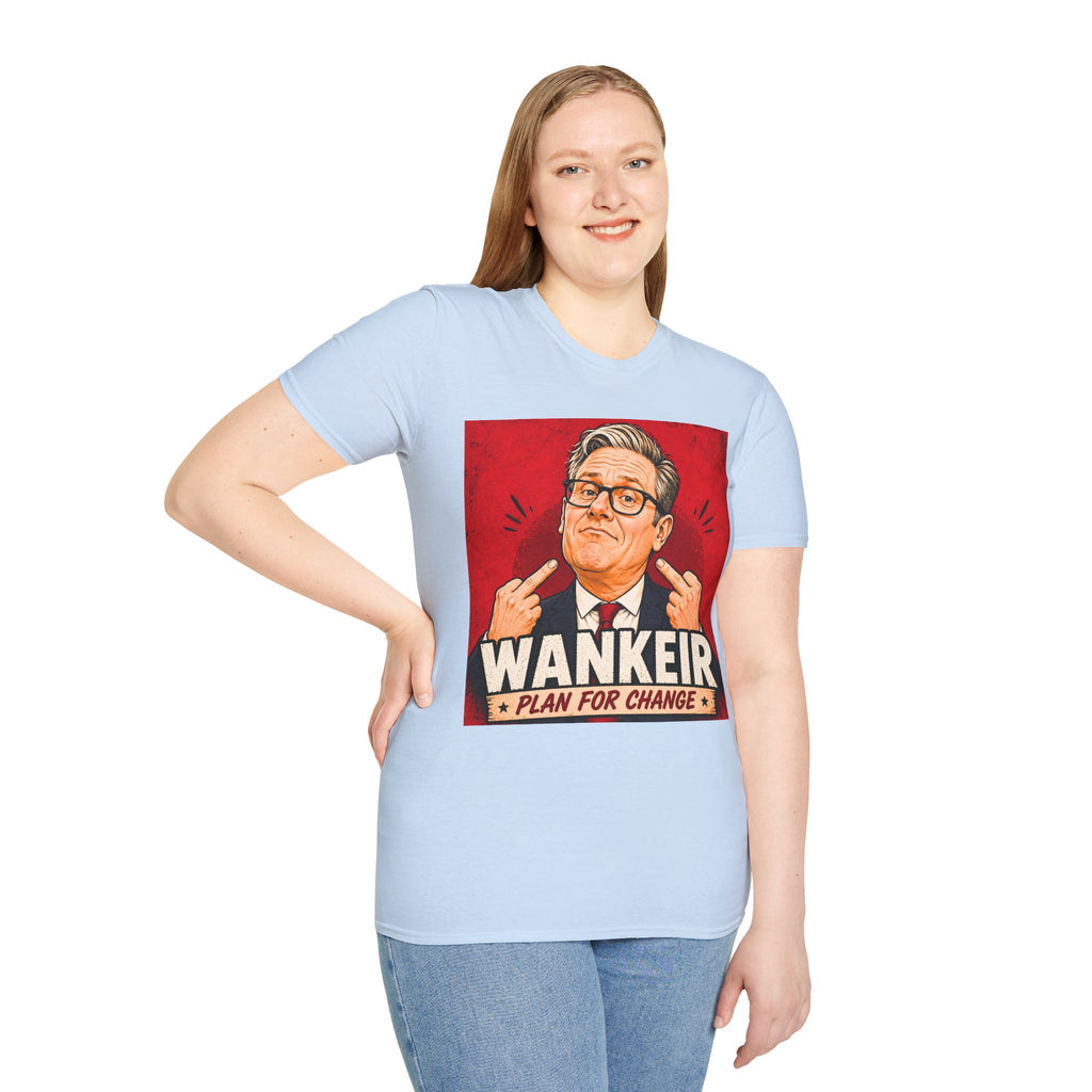 Wankeir Labour Parody T-Shirt | Keir Starmer Satire Tee