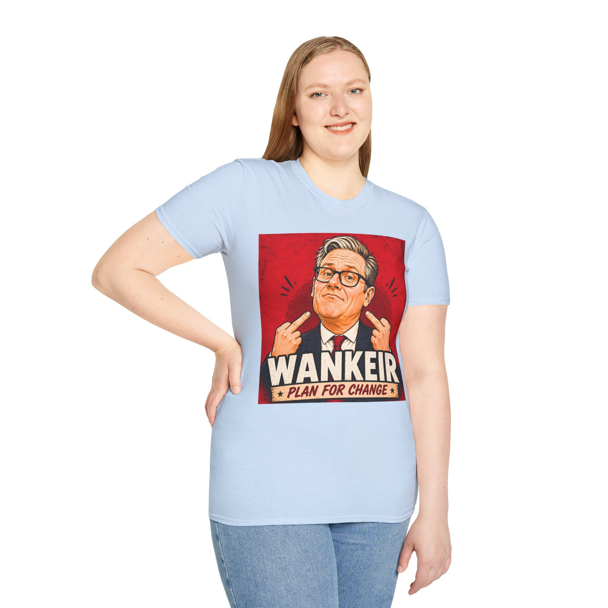 Wankeir Labour Parody T-Shirt | Keir Starmer Satire Tee