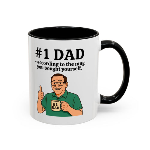 #1 Dad (According to the Mug You Bought Yourself) Mug - Brit Of A Laugh