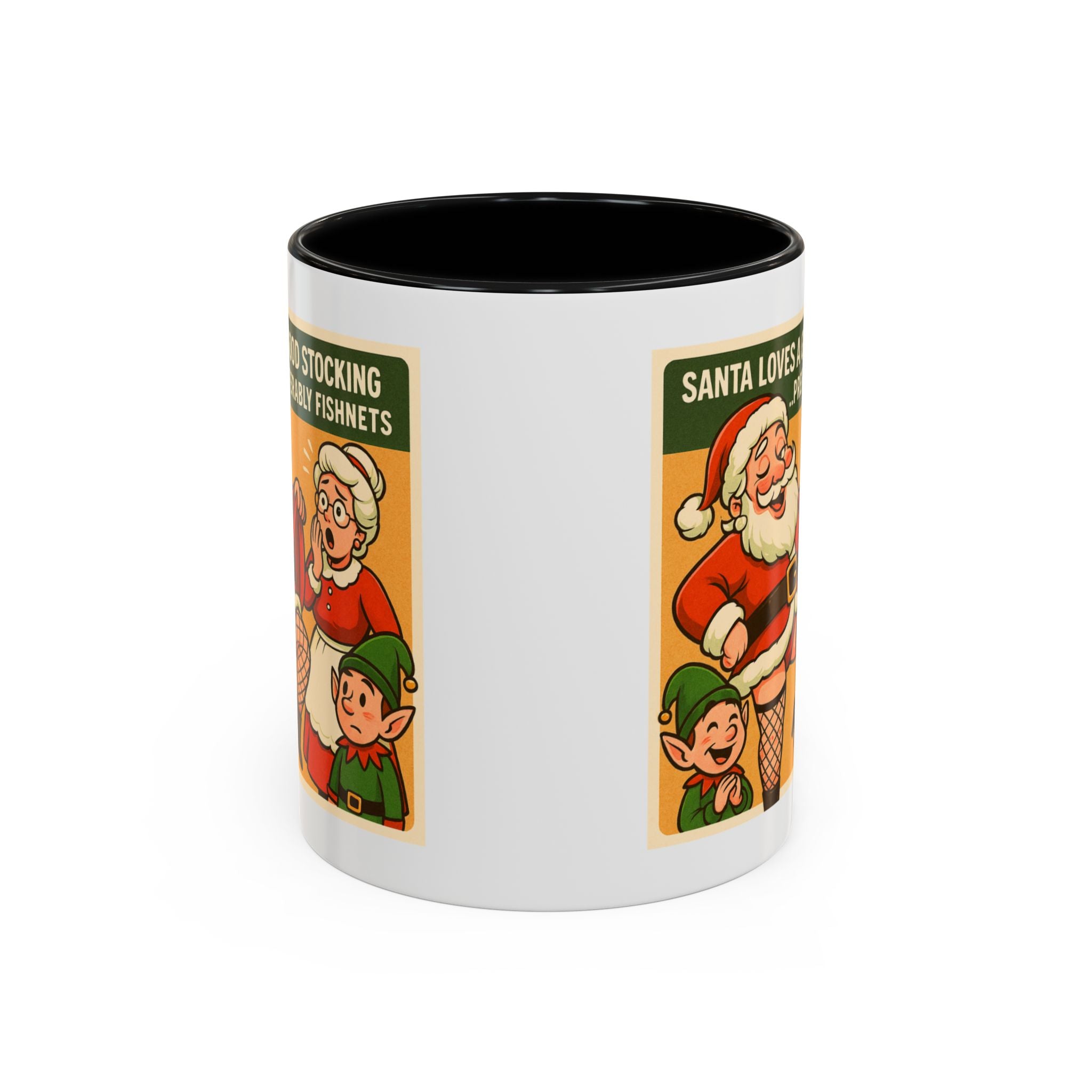 Santa Loves a Good Stocking Coffee Mug | Bad Santa Christmas Mugs, Rude, Offensive, Funny