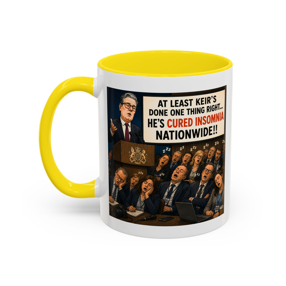 Keir Starmer Cured Insomnia Mug | Political Satire Gift