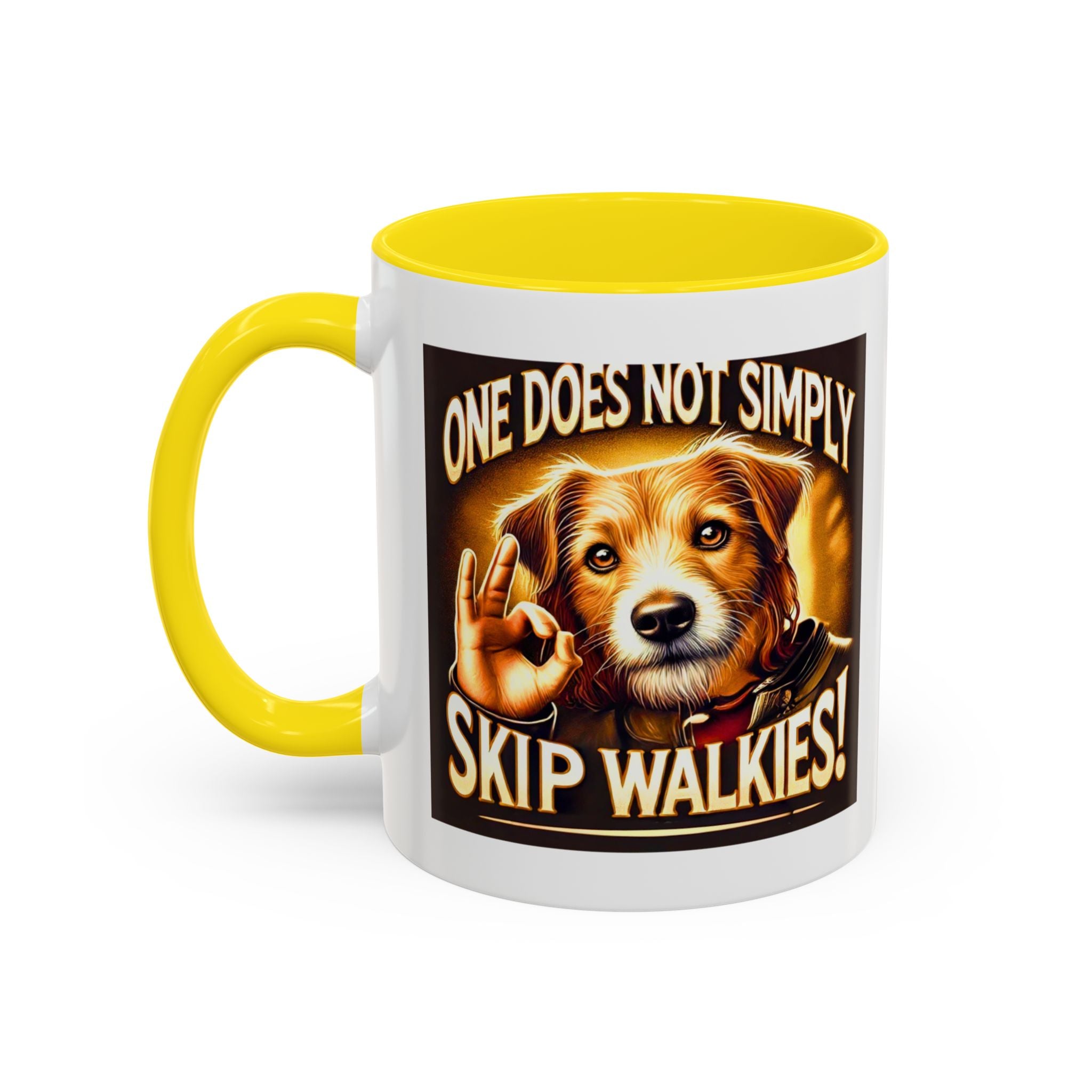 One Does Not Simply Skip Walkies - 11oz Funny Dog Mug | Lord of the Rings Coffee Mug | Dog Lover Gift | Mug for Dad | Pet Owner Gift