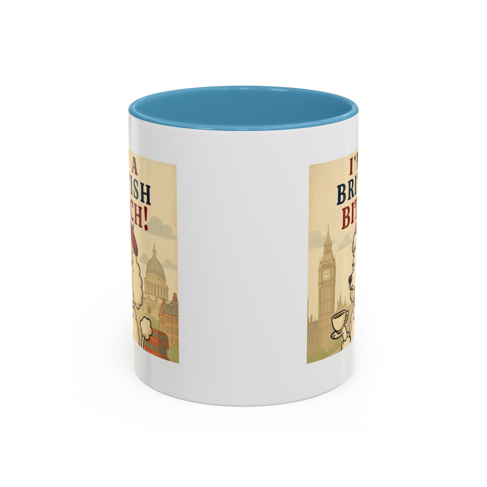 I'm A British Bitch! 11oz Mug | Funny Poodle Mug with Sass | Sassy UK Gift | Cute Dog Coffee Mug | British Gift Ideas