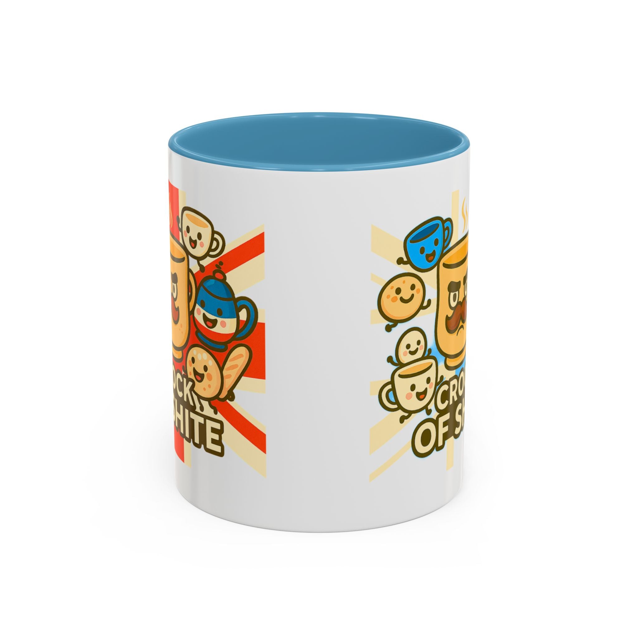 Crock of Shite Mug | Funny British Humour Teacup Cartoon | UK Patriot Banter Gift, Quirky Novelty Coffee Cup 11oz