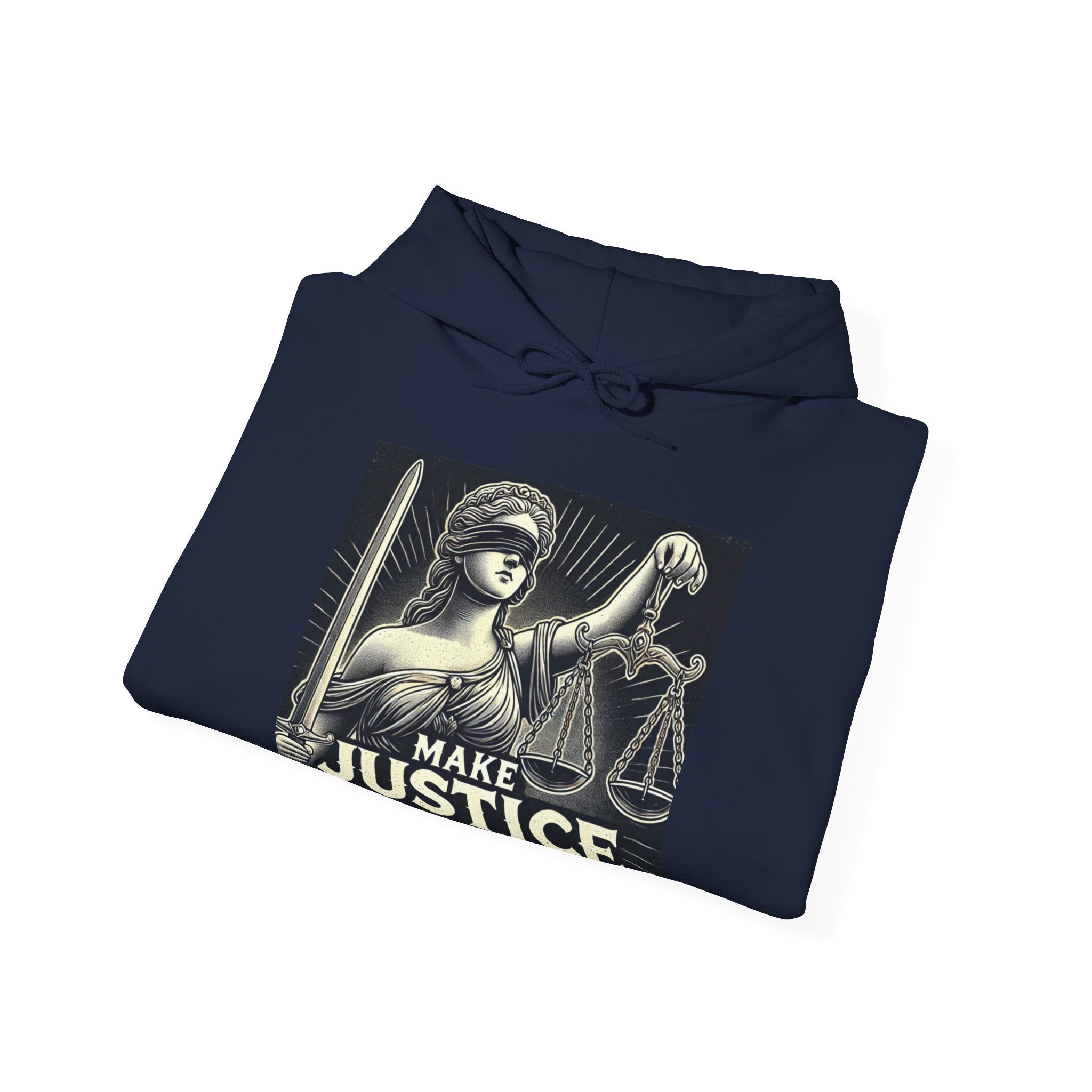 Make Justice Blind Again Unisex Hoodie | Free Speech Sweatshirt, Cozy Fashion, Everyday Wear, Political Apparel