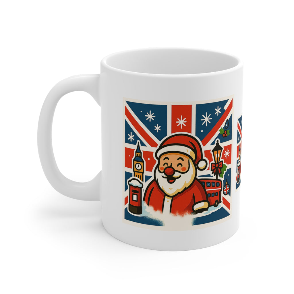 British Santa Mug | Father Christmas Gift | Hot Chocolate Cup, Christmas Mug