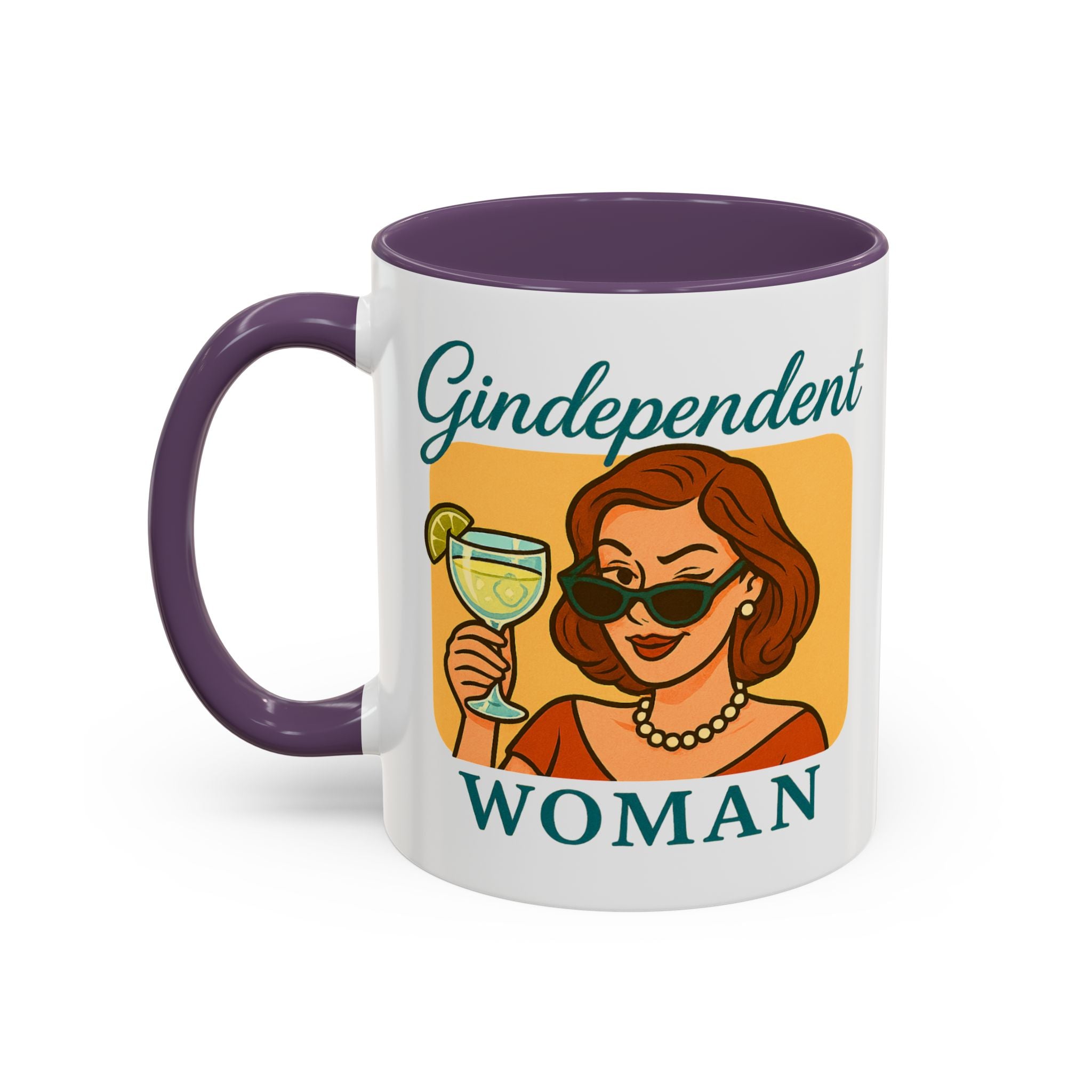 Gindependent Woman Mug - Funny Gin Gift for Wine Mums, Aunts, Best Friend | Sassy Gag Gift