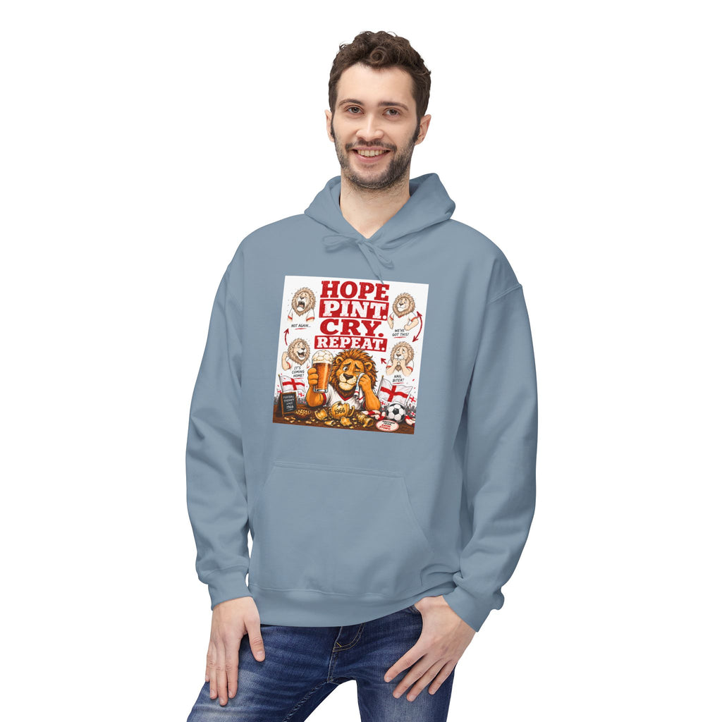 Three Lions Emotional Support Hoodie | Funny England Football