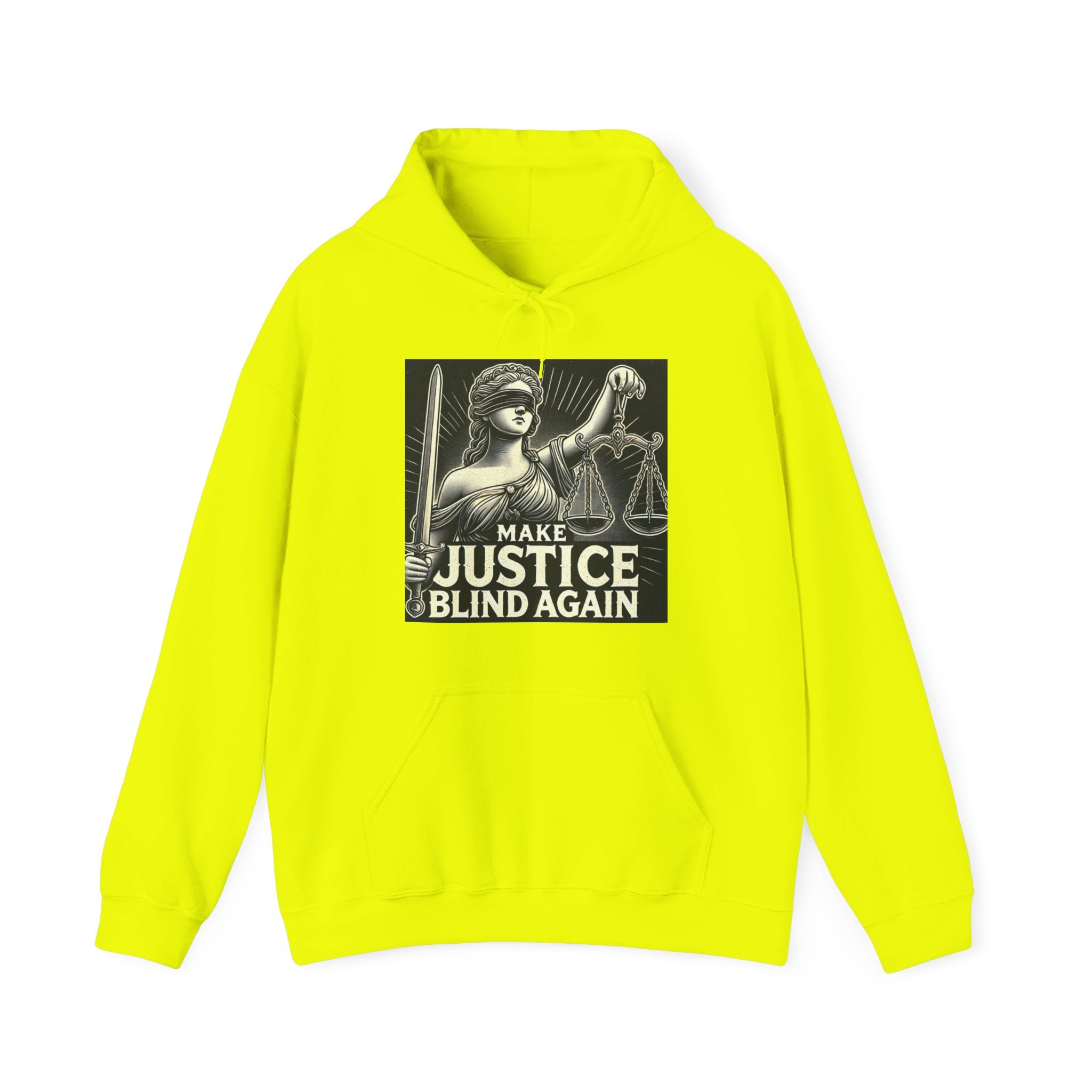 Make Justice Blind Again Unisex Hoodie | Free Speech Sweatshirt, Cozy Fashion, Everyday Wear, Political Apparel