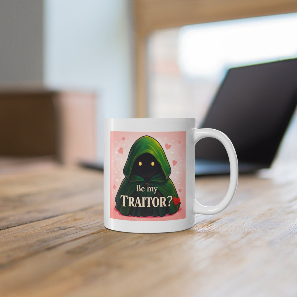 Traitors UK Valentine's Mug | Cute Funny Gift For Reality TV Fans and Tea Lovers