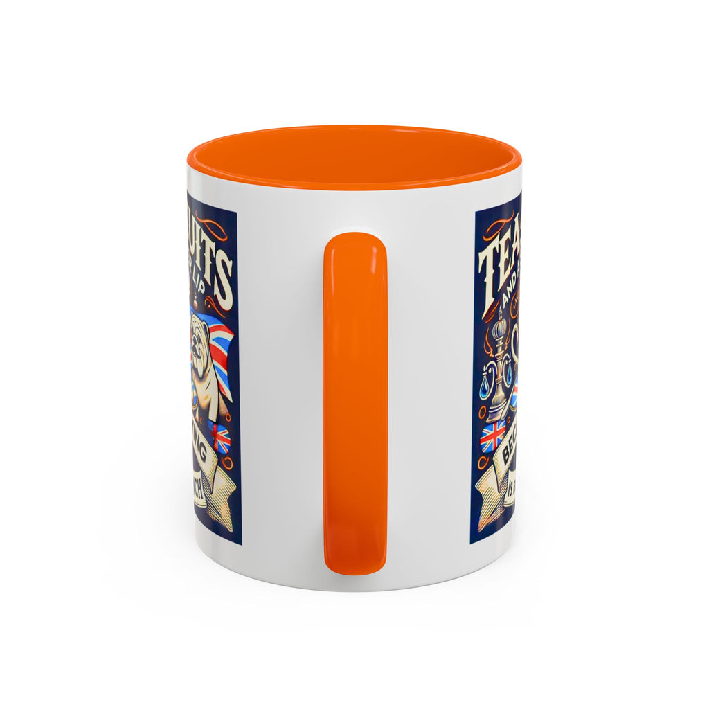 Crying Is for the French Mug | Funny British Humor Cup | Tea and Biscuits UK Banter Gift | 11oz Tea & Coffee Mug | Patriotic Dog Mug