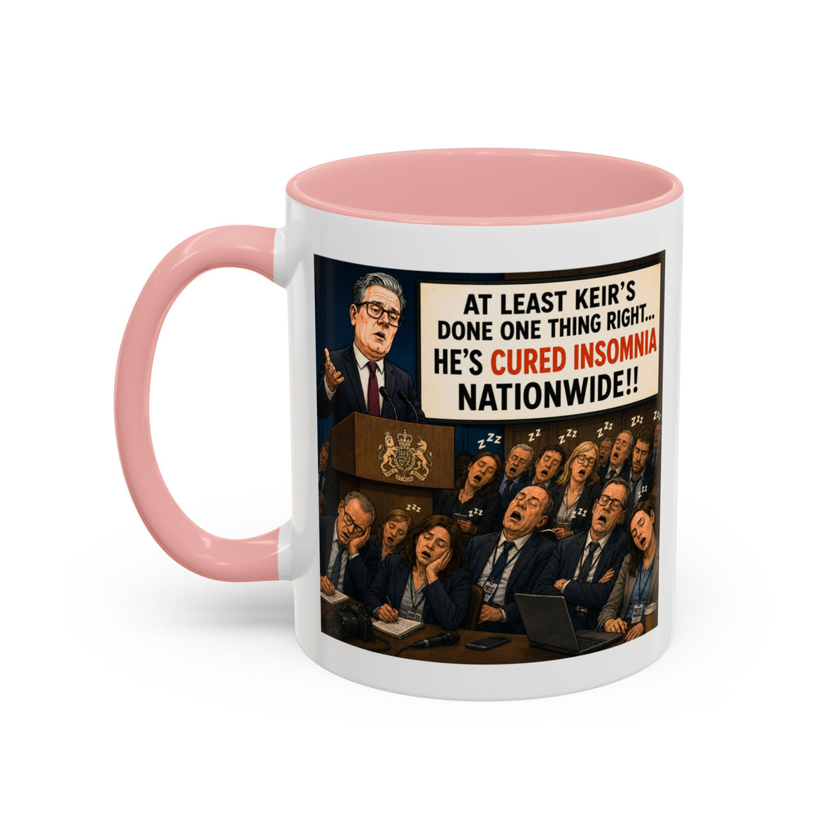 Keir Starmer Cured Insomnia Mug | Political Satire Gift