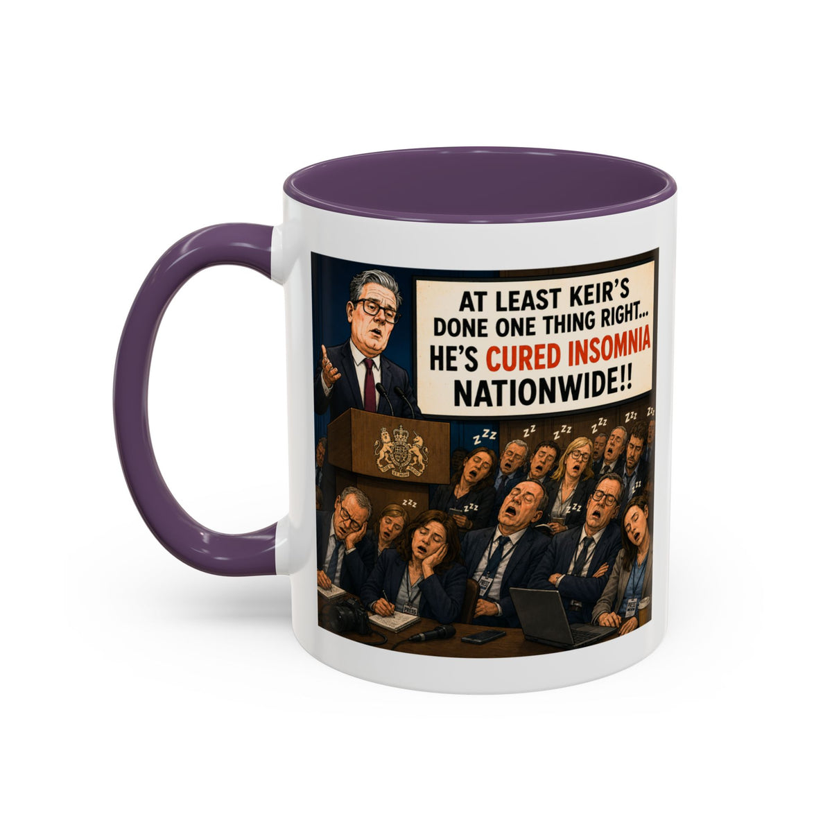 Keir Starmer Cured Insomnia Mug | Political Satire Gift
