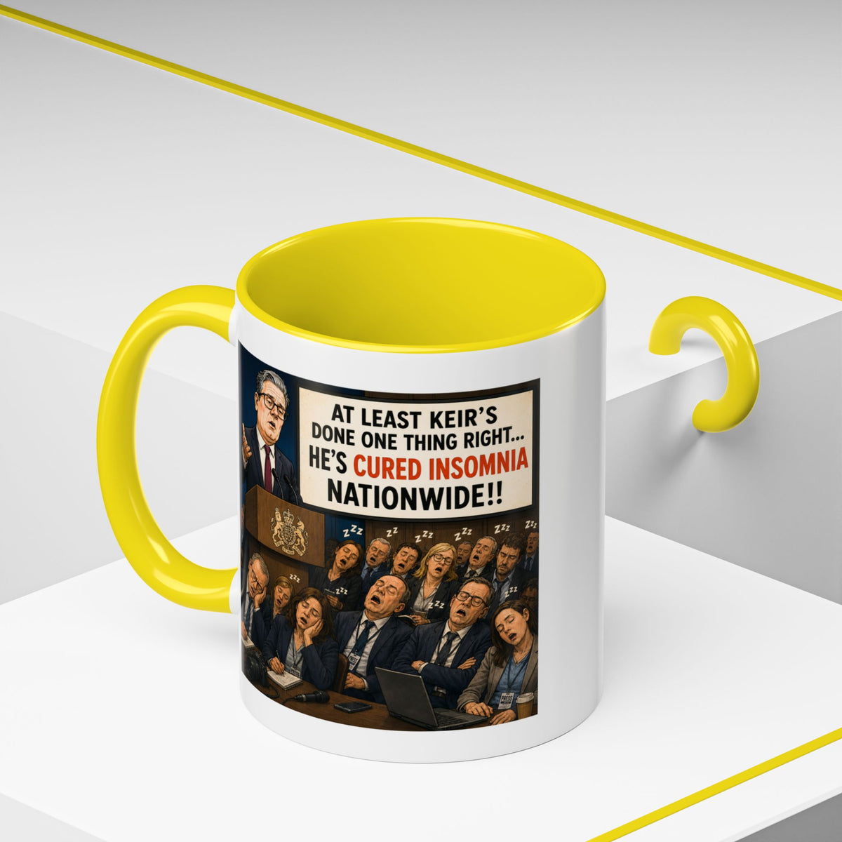 Keir Starmer Cured Insomnia Mug | Political Satire Gift