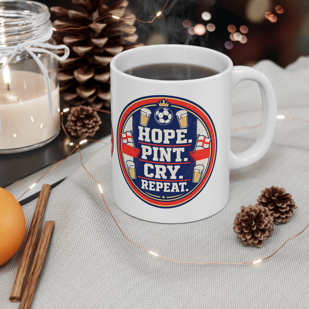 Hope Pint Cry Repeat England football mug, photo 5