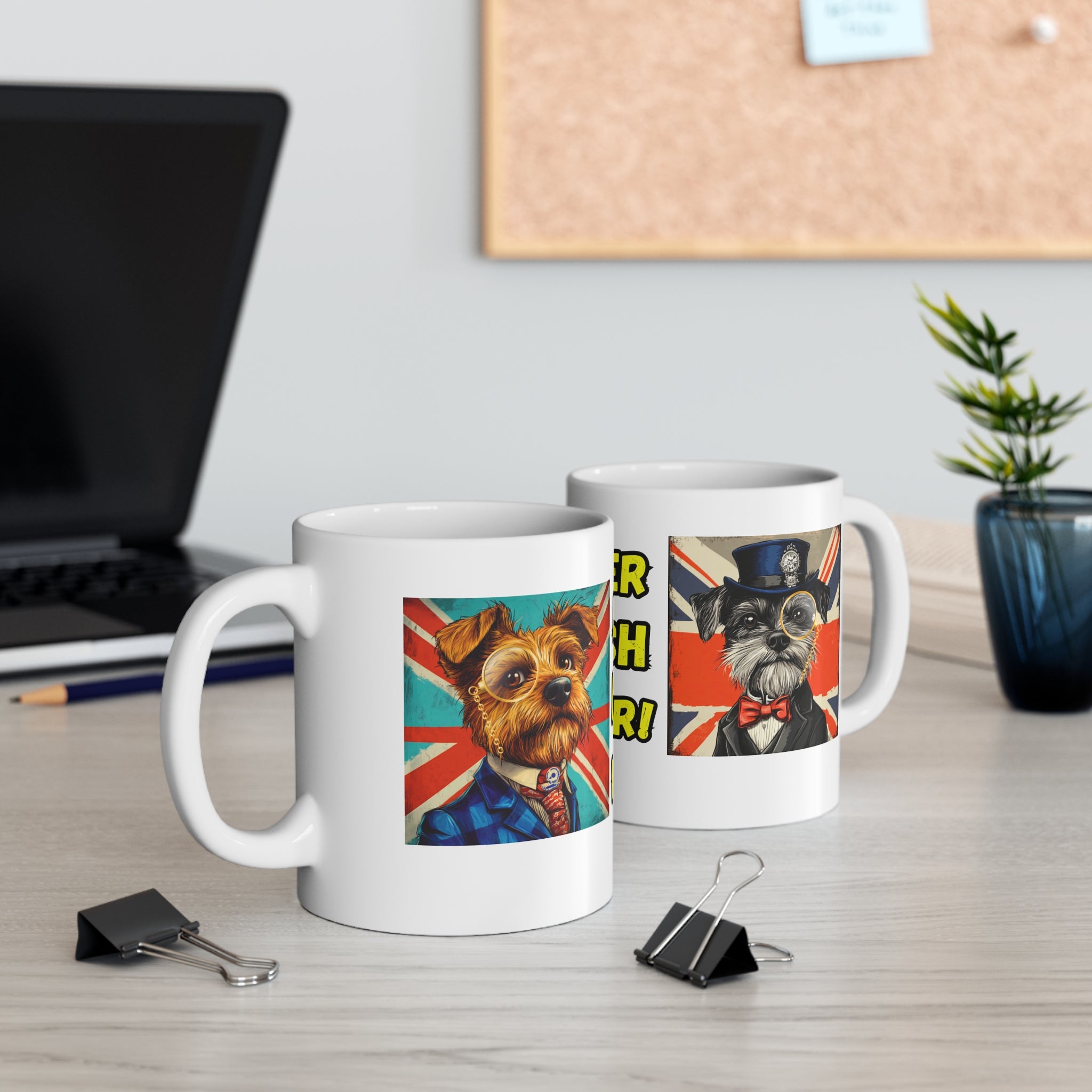 Proper British Woofer ceramic mug | Novelty Patriotic Cup for Dog and Animal Lovers | Gift for Tea Drinkers