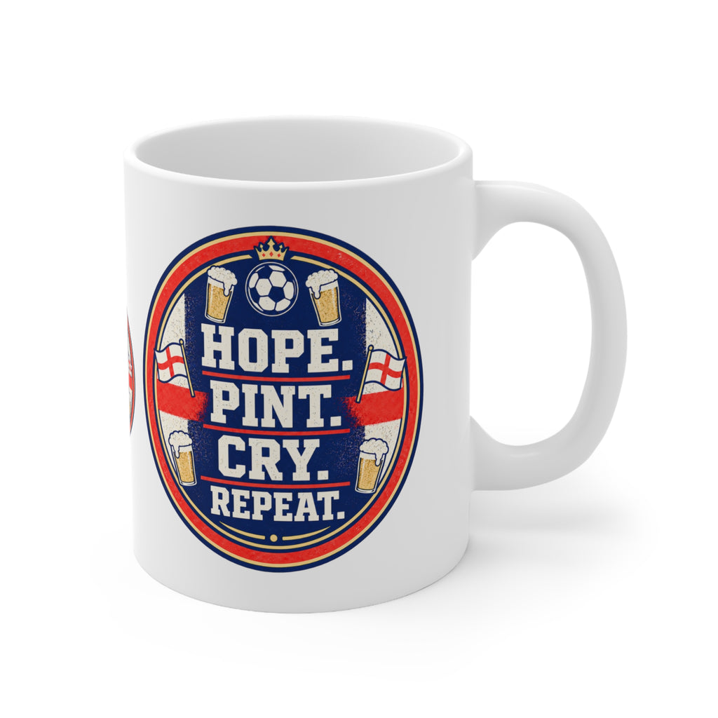 Hope Pint Cry Repeat England football mug, photo 3
