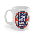 Hope Pint Cry Repeat England football mug