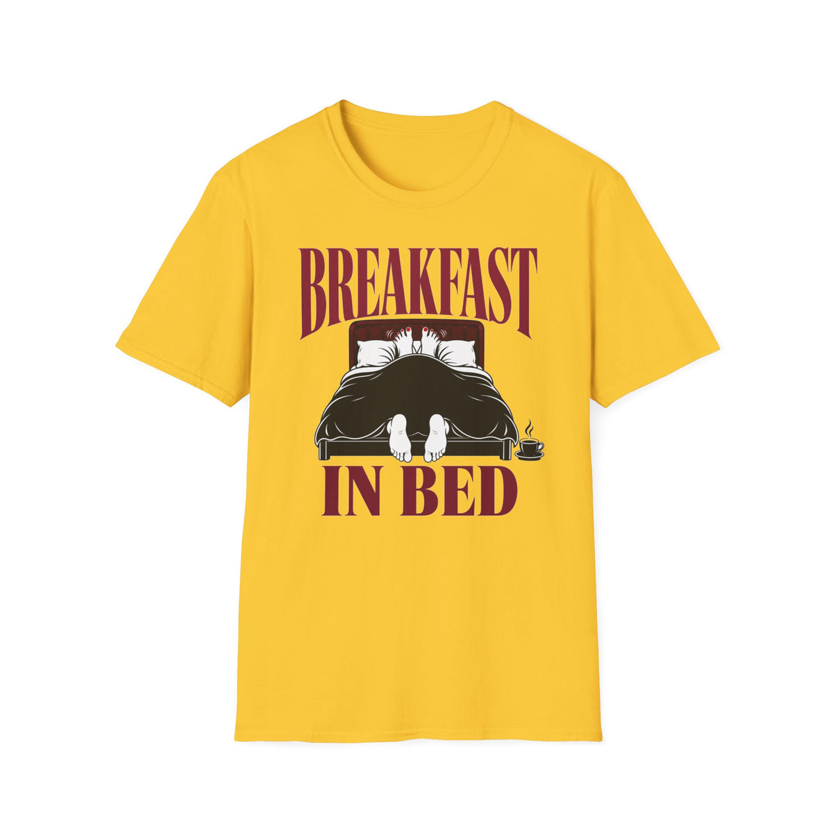 Breakfast In Bed cheeky adult humour t-shirt, photo 3