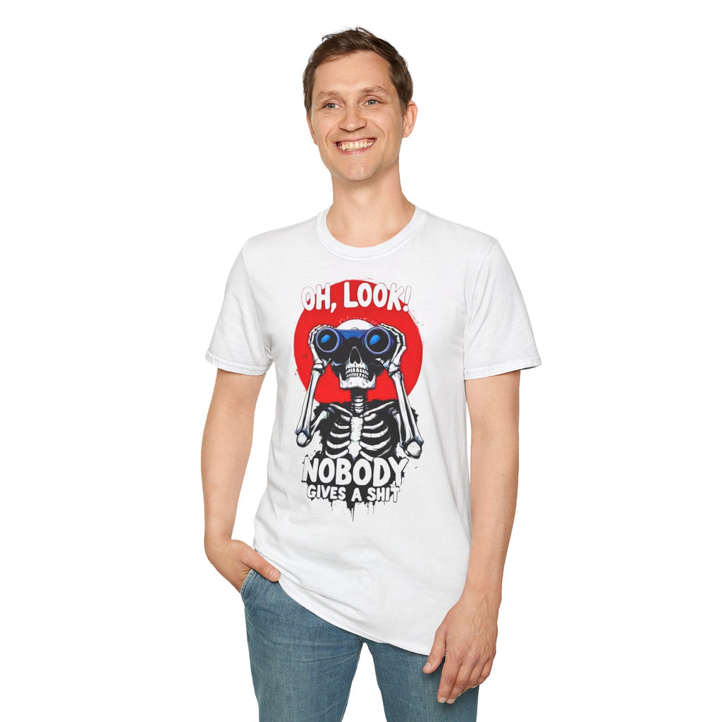 Oh Look skeleton with binoculars t-shirt, photo 6