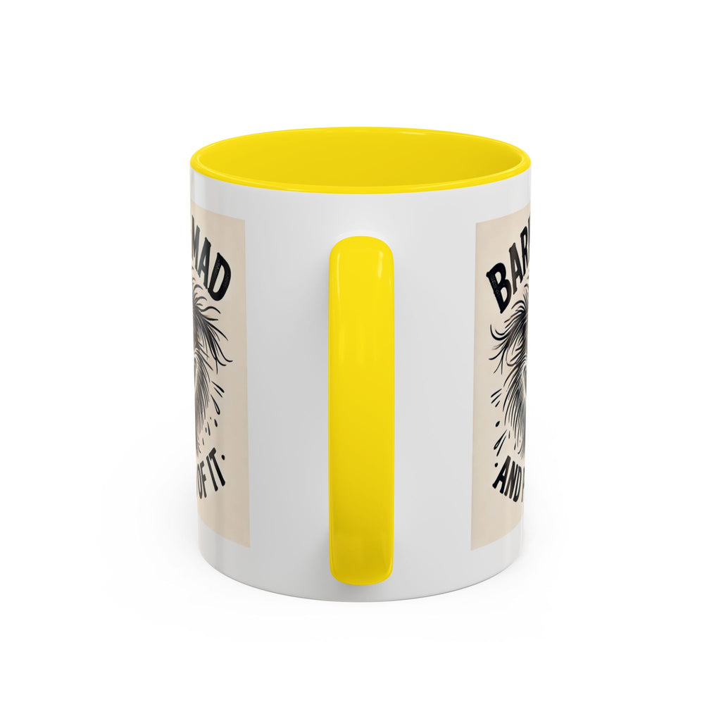 Barking Mad and Proud of It - Funny Dog Accent Coffee Mug | 11oz Ceramic Cup for Office Workers, Secret Santa Gift, Novelty Mug