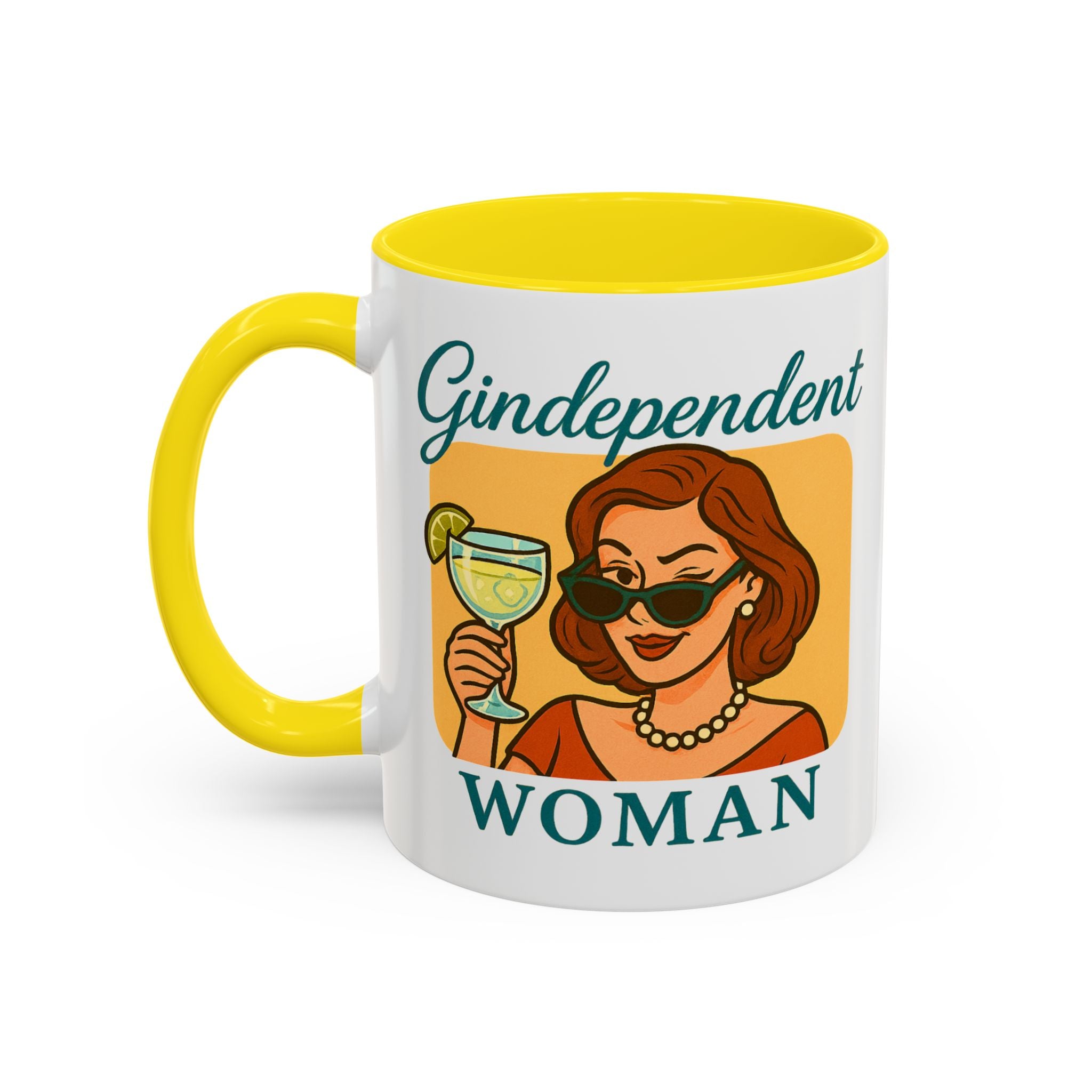 Gindependent Woman Mug - Funny Gin Gift for Wine Mums, Aunts, Best Friend | Sassy Gag Gift