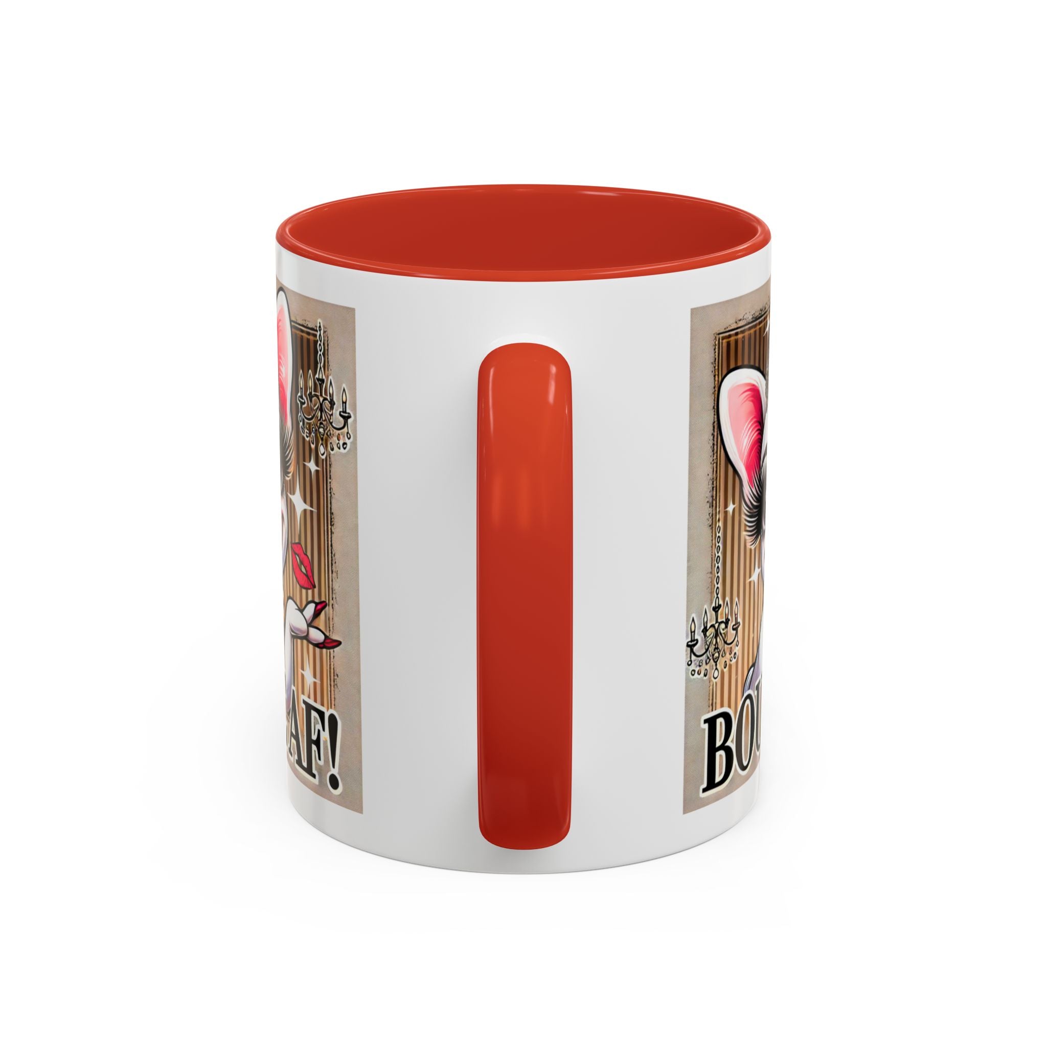 BOUJEE AF Frenchie Mug | 11oz Cute Ceramic Coffee Cup Gift for Animal Lovers | French Bulldog Novelty Mug