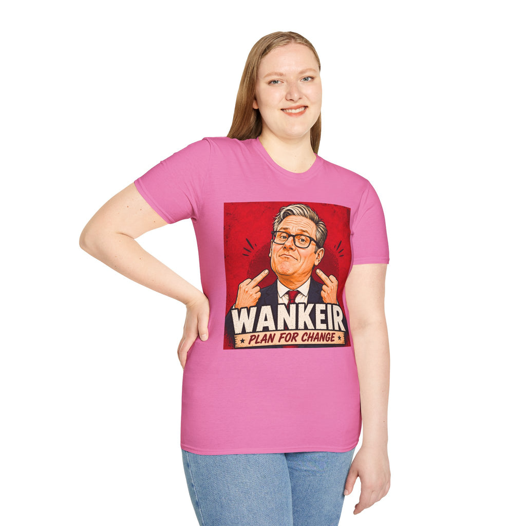 Wankeir Labour Parody T-Shirt | Keir Starmer Satire Tee