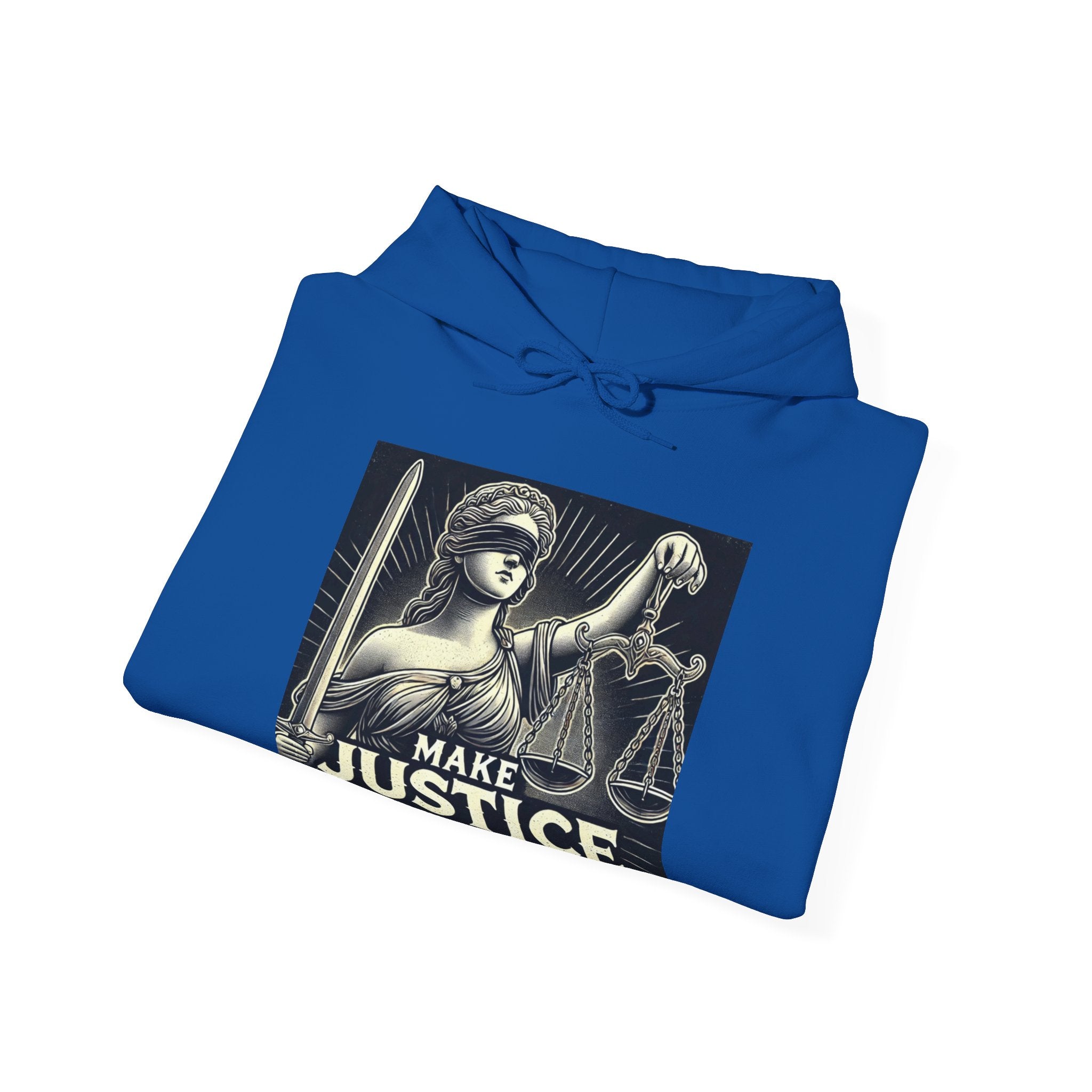 Make Justice Blind Again Unisex Hoodie | Free Speech Sweatshirt, Cozy Fashion, Everyday Wear, Political Apparel