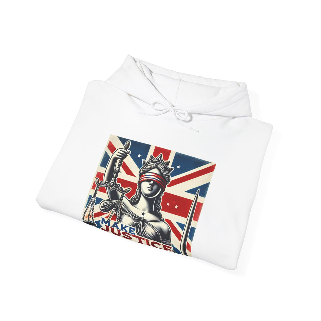 Make Justice Blind Again Hoodie | Unisex Sweatshirt for Rallies & Activism, Free Speech Marches, Political Protest apparel Cosy Days at Home