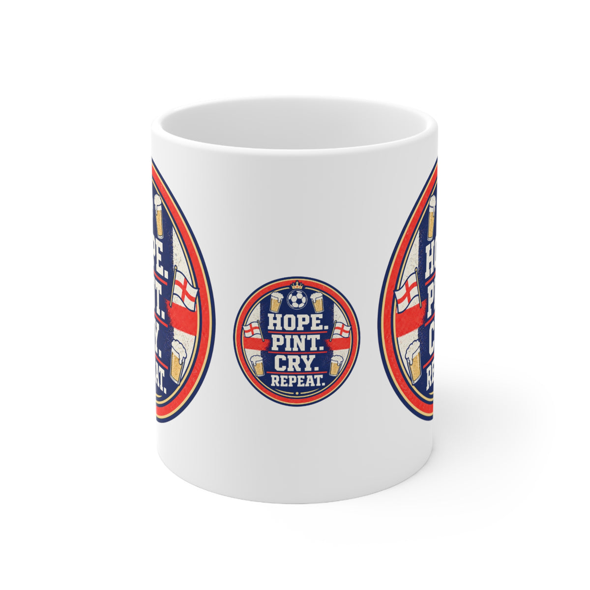 Hope Pint Cry Repeat England football mug, photo 4