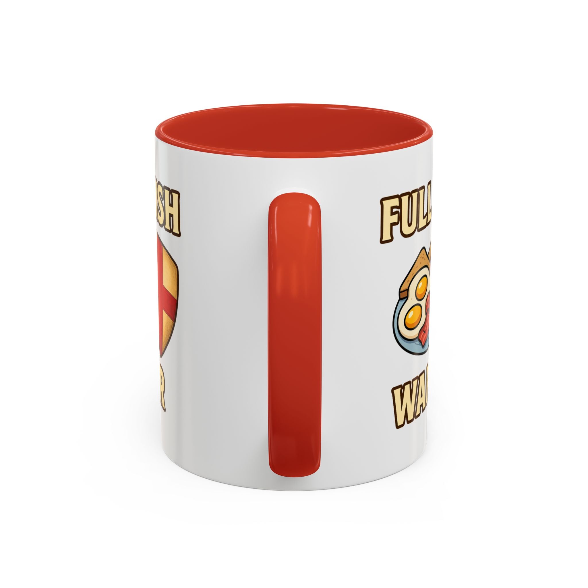 FULL ENGLISH WARRIOR | Funny 11oz Accent Coffee Mug | British Fry Up Lover Gift | Breakfast Enthusiast, English Culture