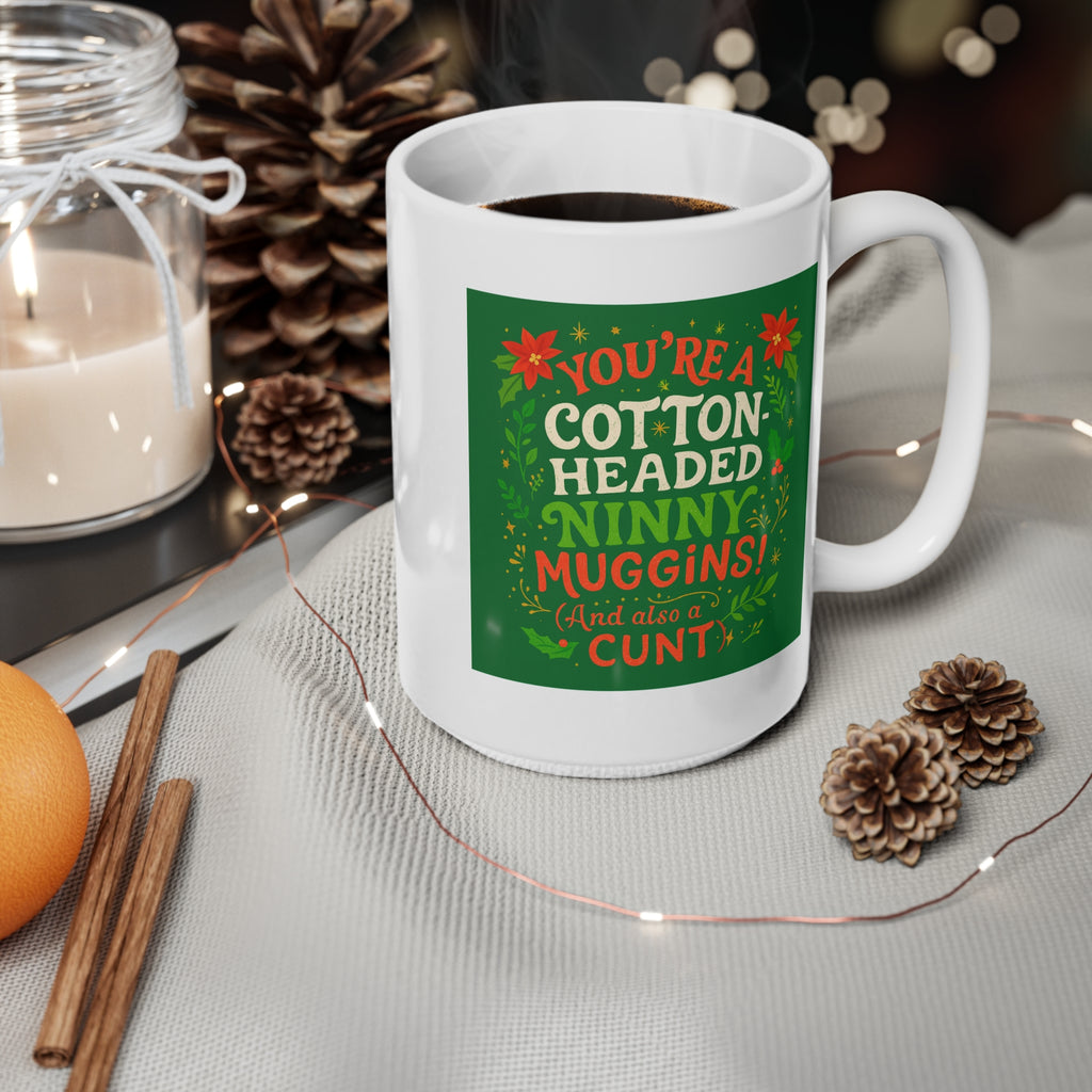 Rude Cotton Headed Ninny Muggins Elf Christmas mug, photo 9